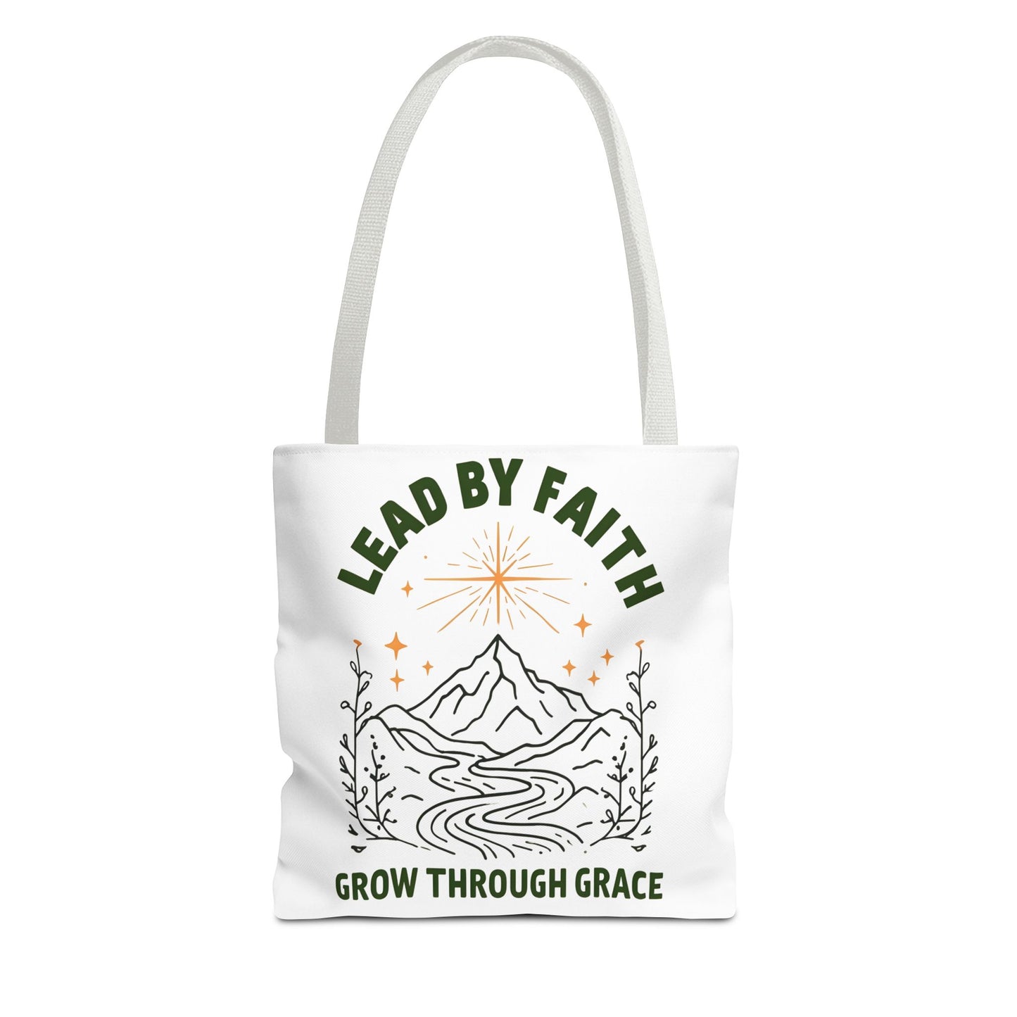 Lead by Faith Tote Bag β Durable Canvas Bag for Everyday Use