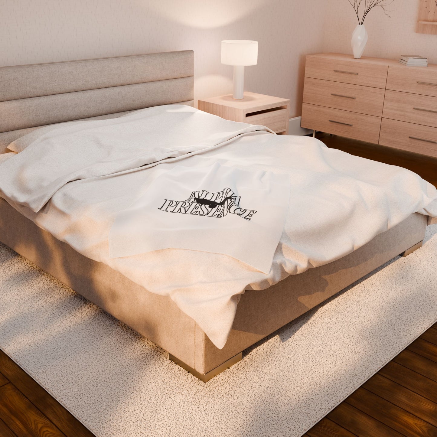Alpha Presence Plush Blanket (WOW) | Cozy Home Decor, Relaxation Blanket