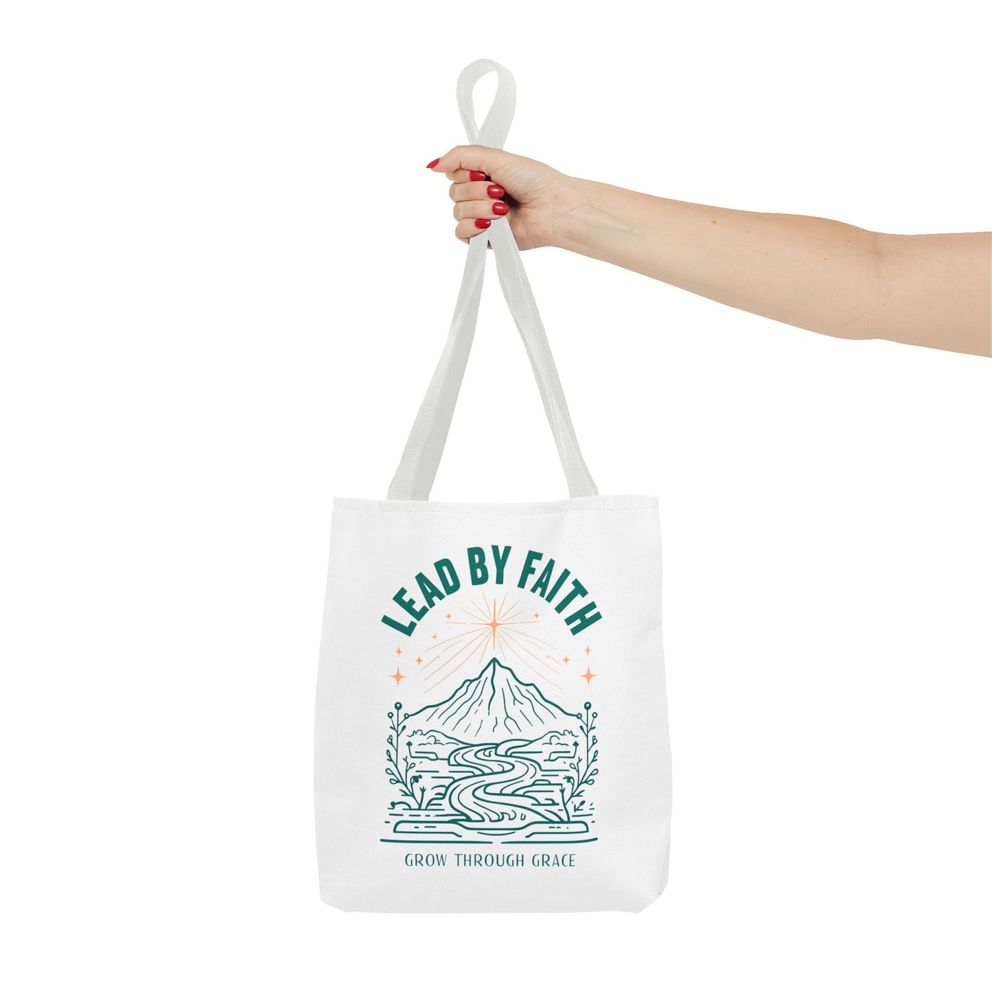 Lead by Faith Tote Bag β Durable Canvas Bag for Everyday Use