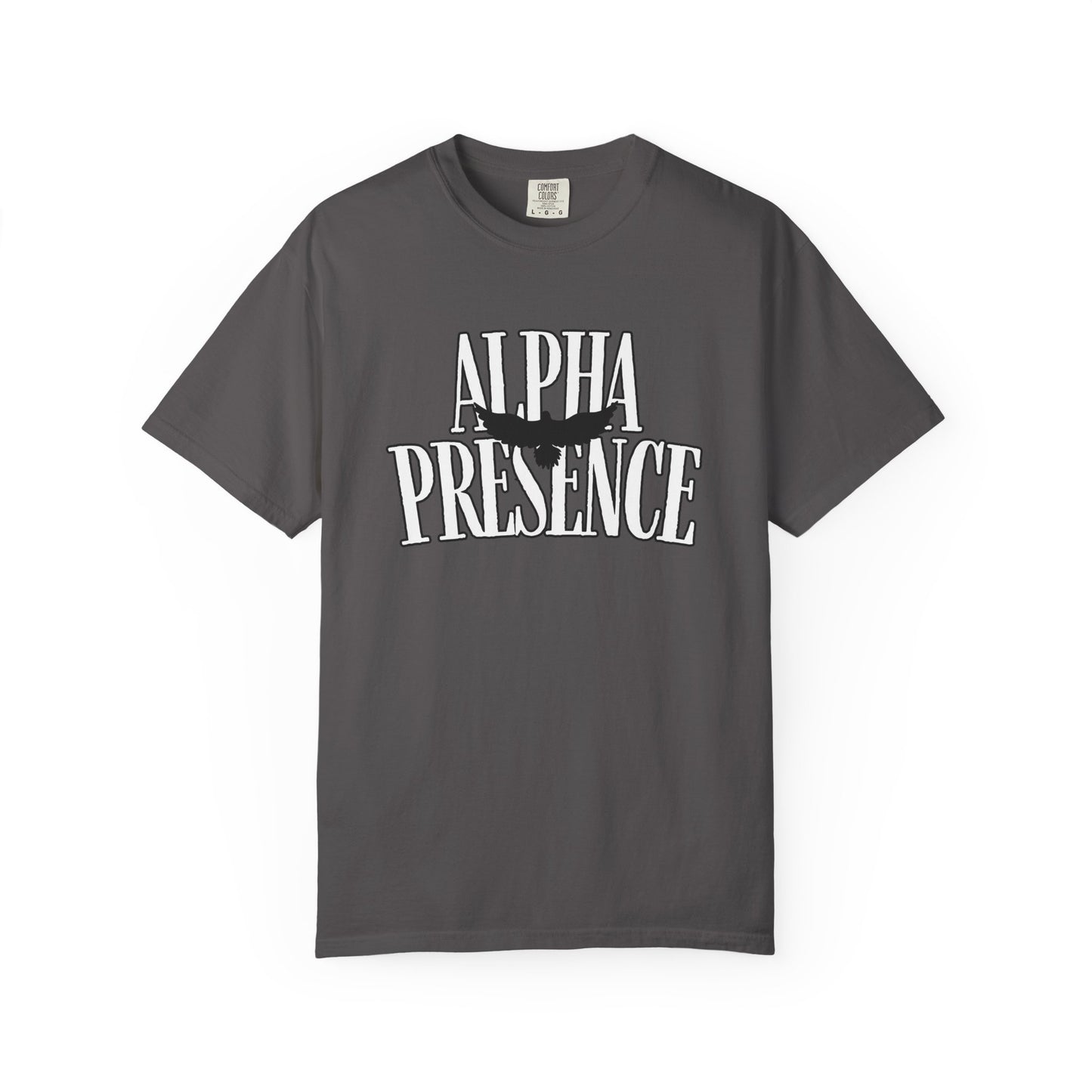 Alpha Presence Unisex Garment-Dyed T-Shirt – Casual Everyday Fit, Streetwear Vibes, Gift for Him or Her, Soft Cotton
