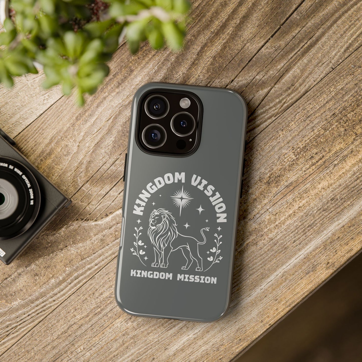 Kingdom Vision Phone Case - Inspirational Lion Design for iPhone 12 to iPhone 16