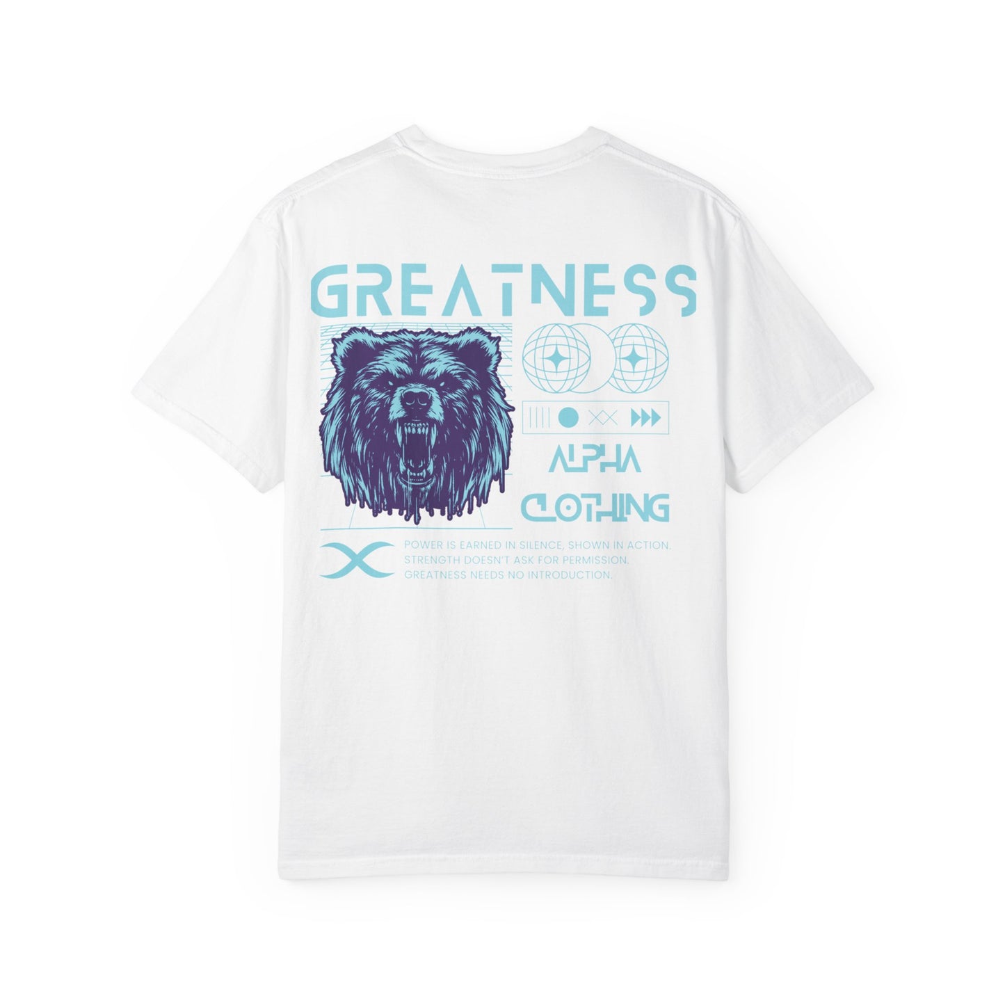 Greatness (Aqua) Unisex Garment-Dyed T-Shirt – Soft, Durable & Comfortable Everyday Wear