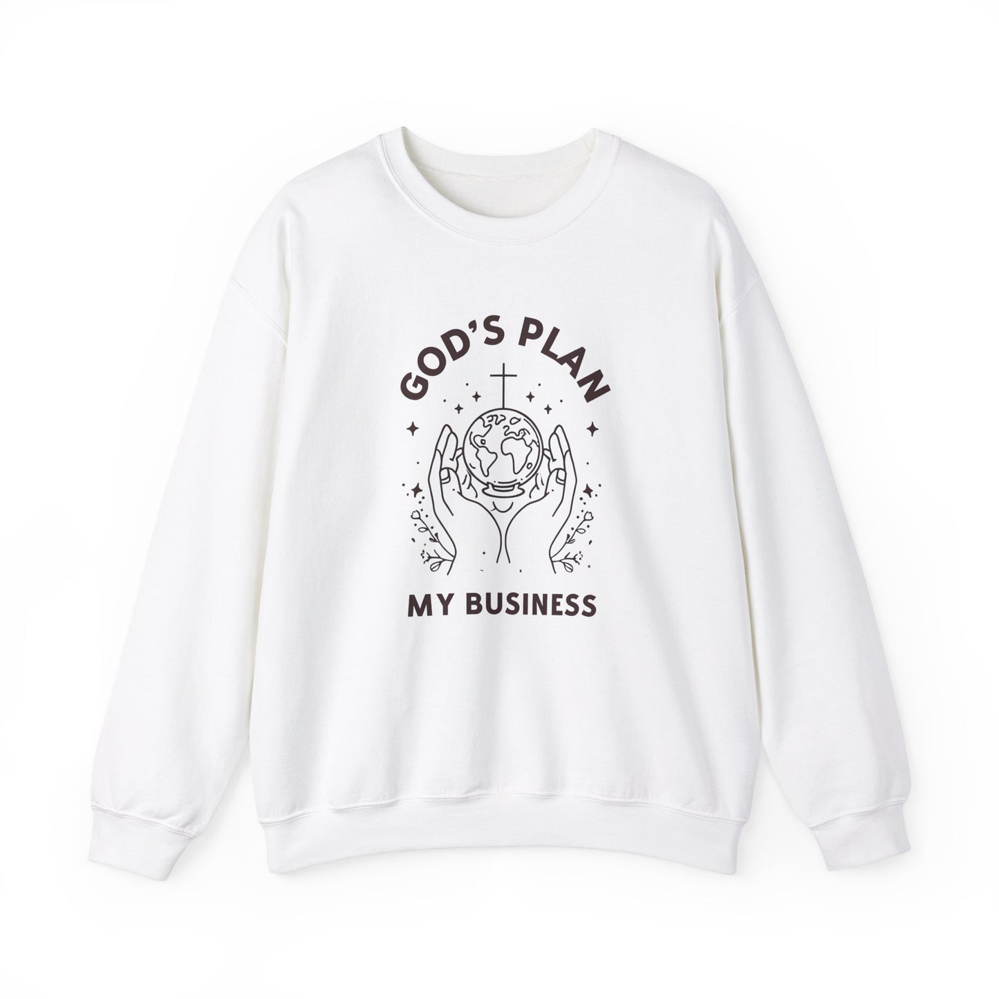 God's Plan Crewneck Sweatshirt – Soft & Cozy Unisex Pullover with Faith-Inspired Design for Casual & Everyday Wear