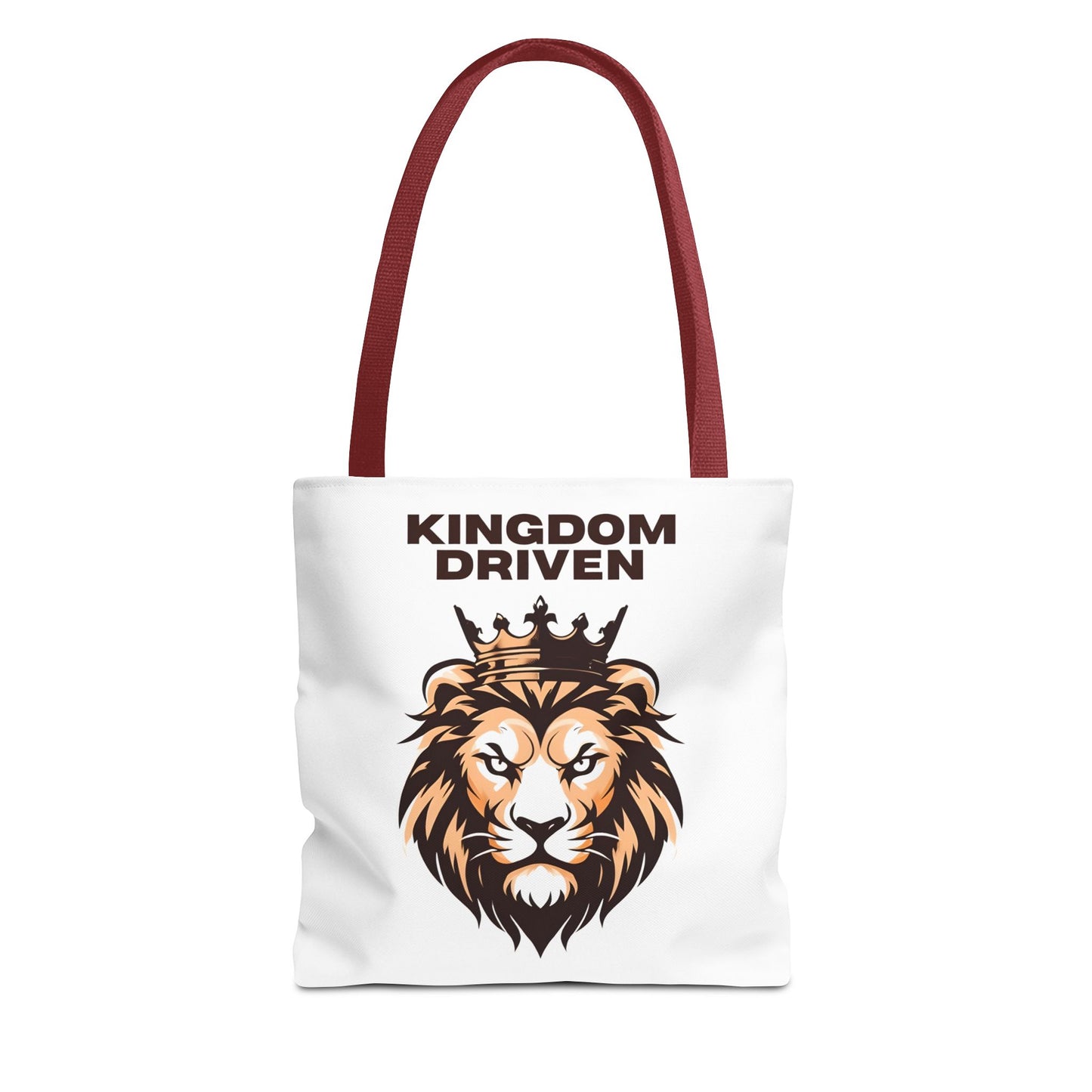 Kingdom Driven Lion Tote Bag β Durable Canvas Bag with Inspirational Design for Everyday Use