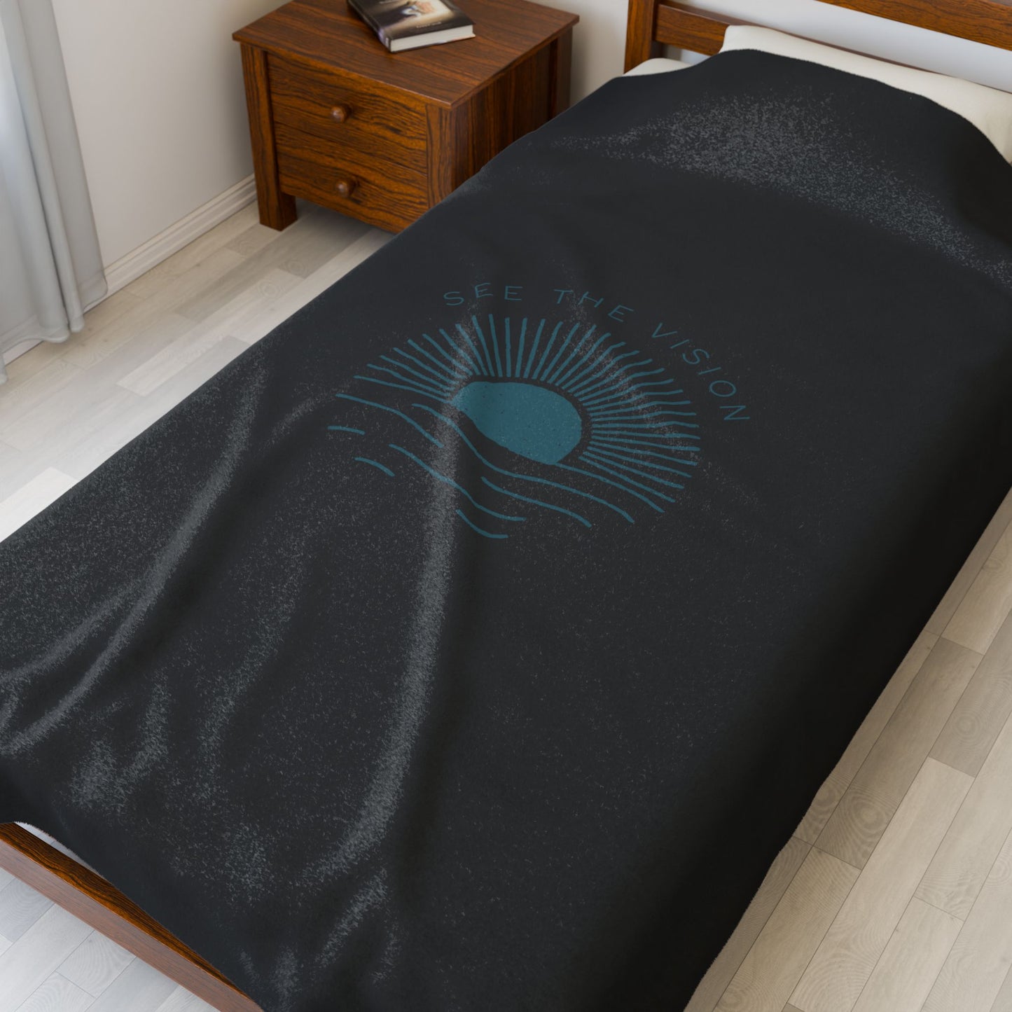 See the Vision Velveteen Plush Blanket – Ultra-Soft, Warm & Durable for Home & Gifts