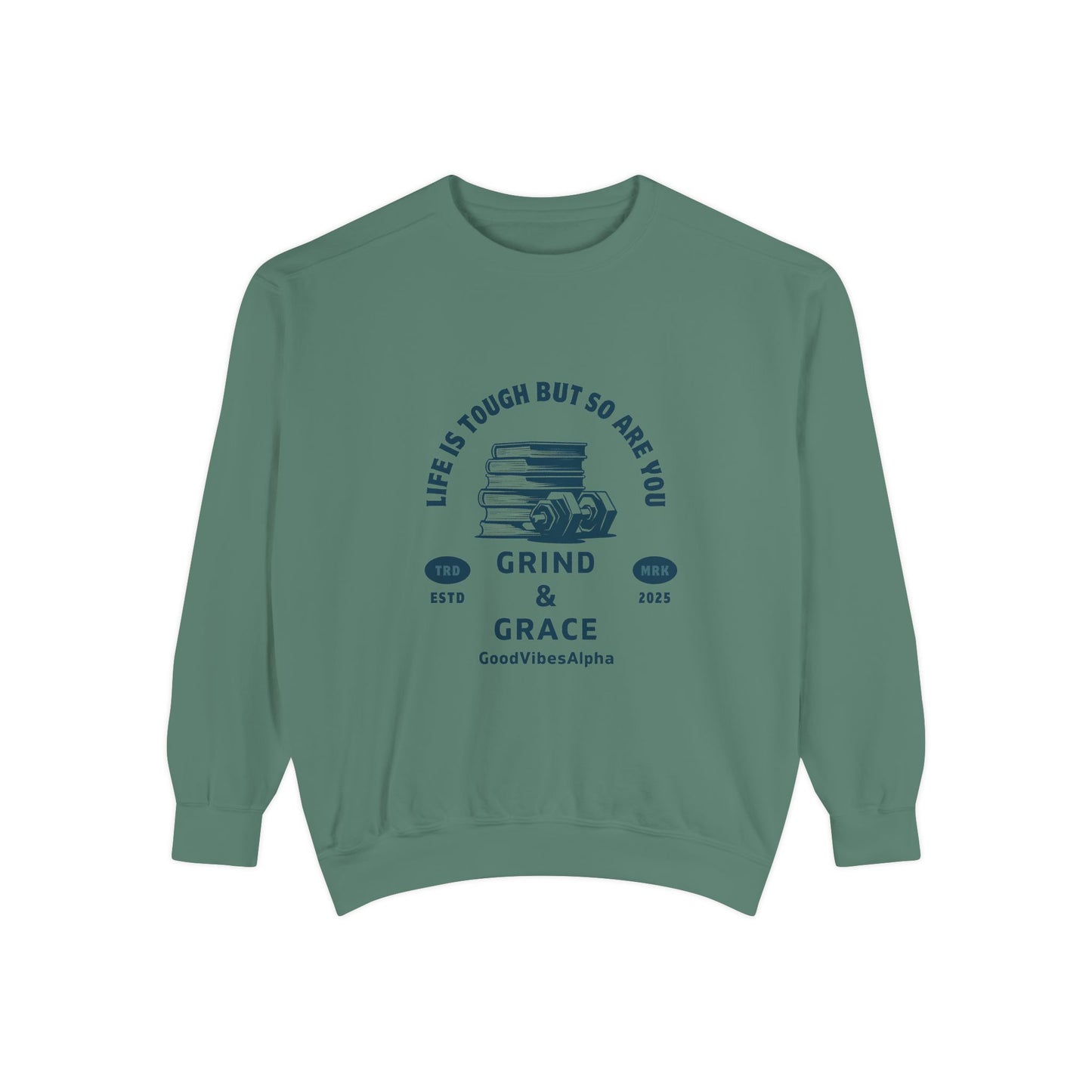 Grind & Grace Unisex Heavyweight Sweatshirt – Soft, Warm & Durable for Everyday Comfort