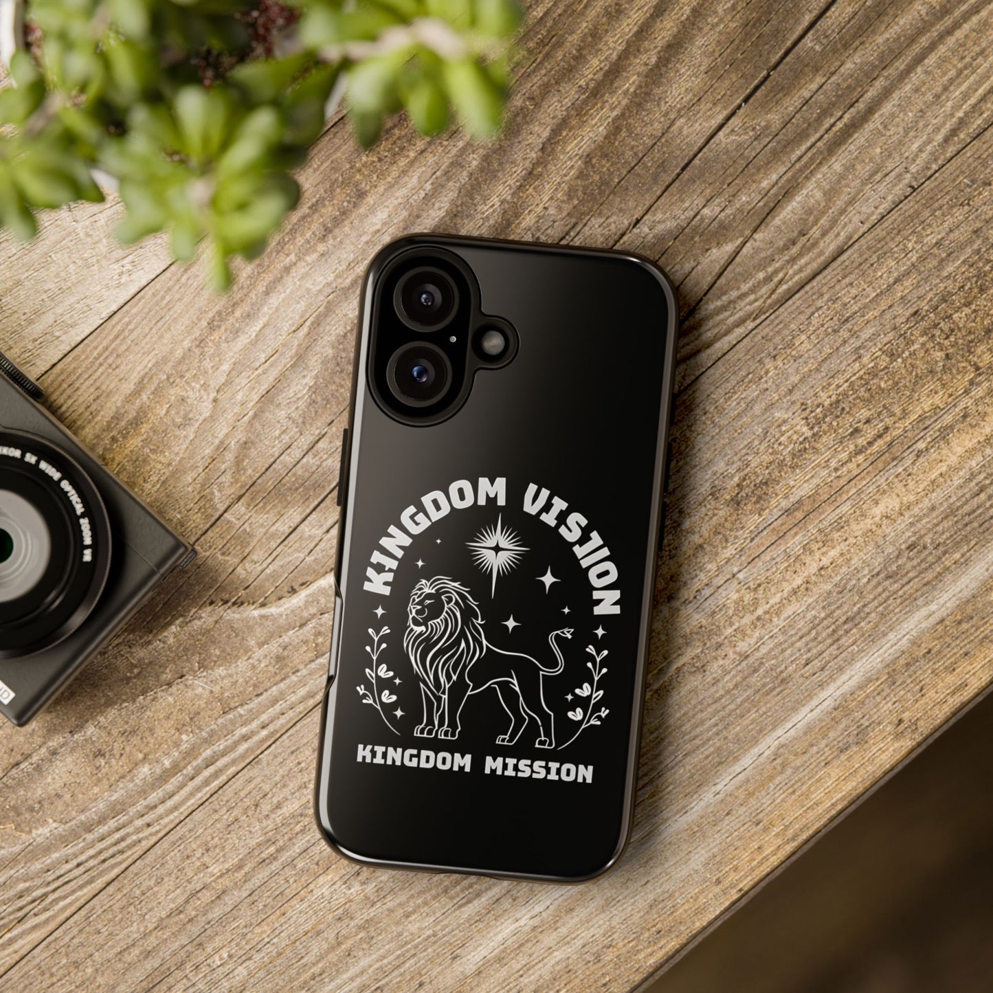 Kingdom Vision Phone Case - Inspirational Lion Design for iPhone 12 to iPhone 16