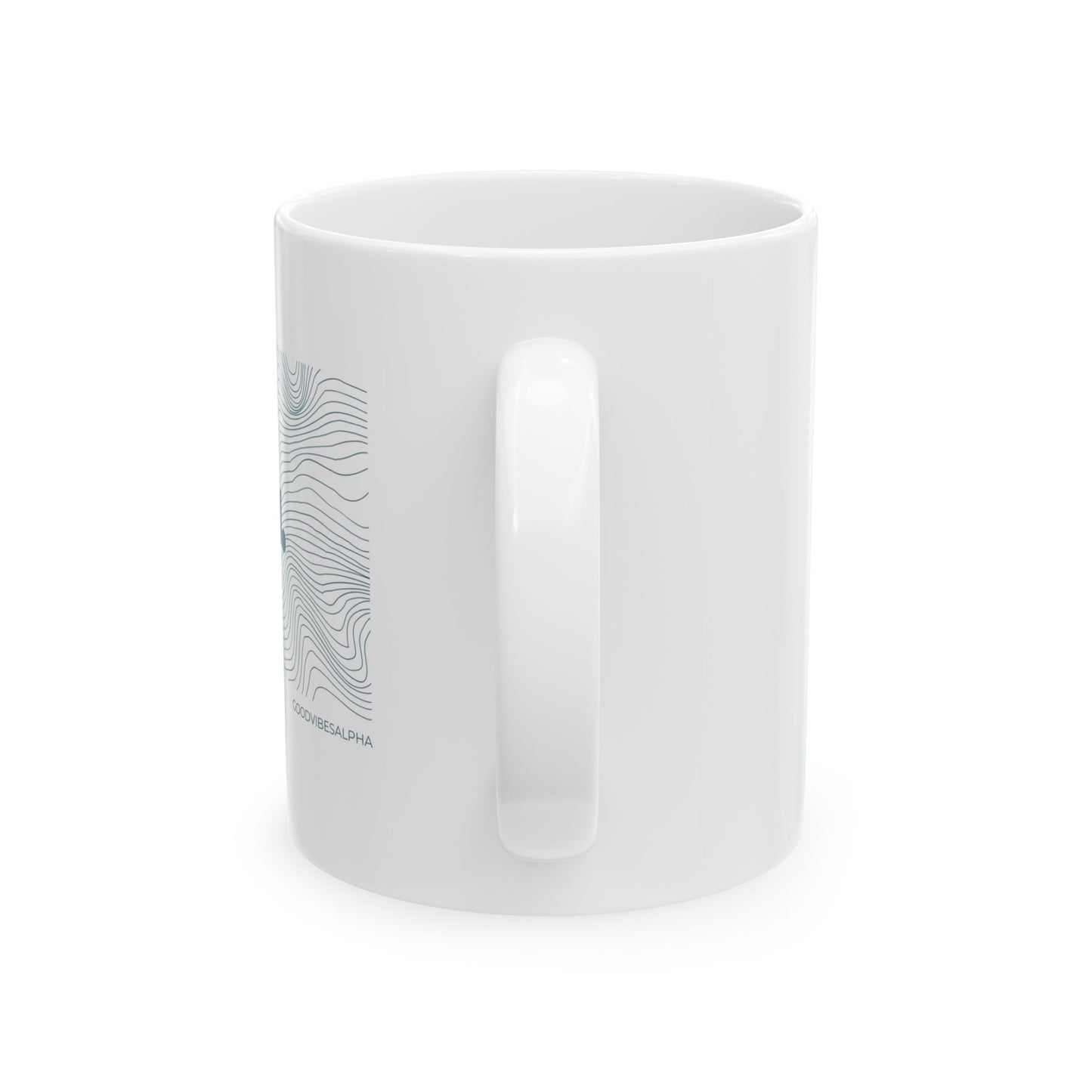 Ceramic Coffee Mug, Alpha Waves (TOW) | Gift for Coffee Lovers, Office Decor,
