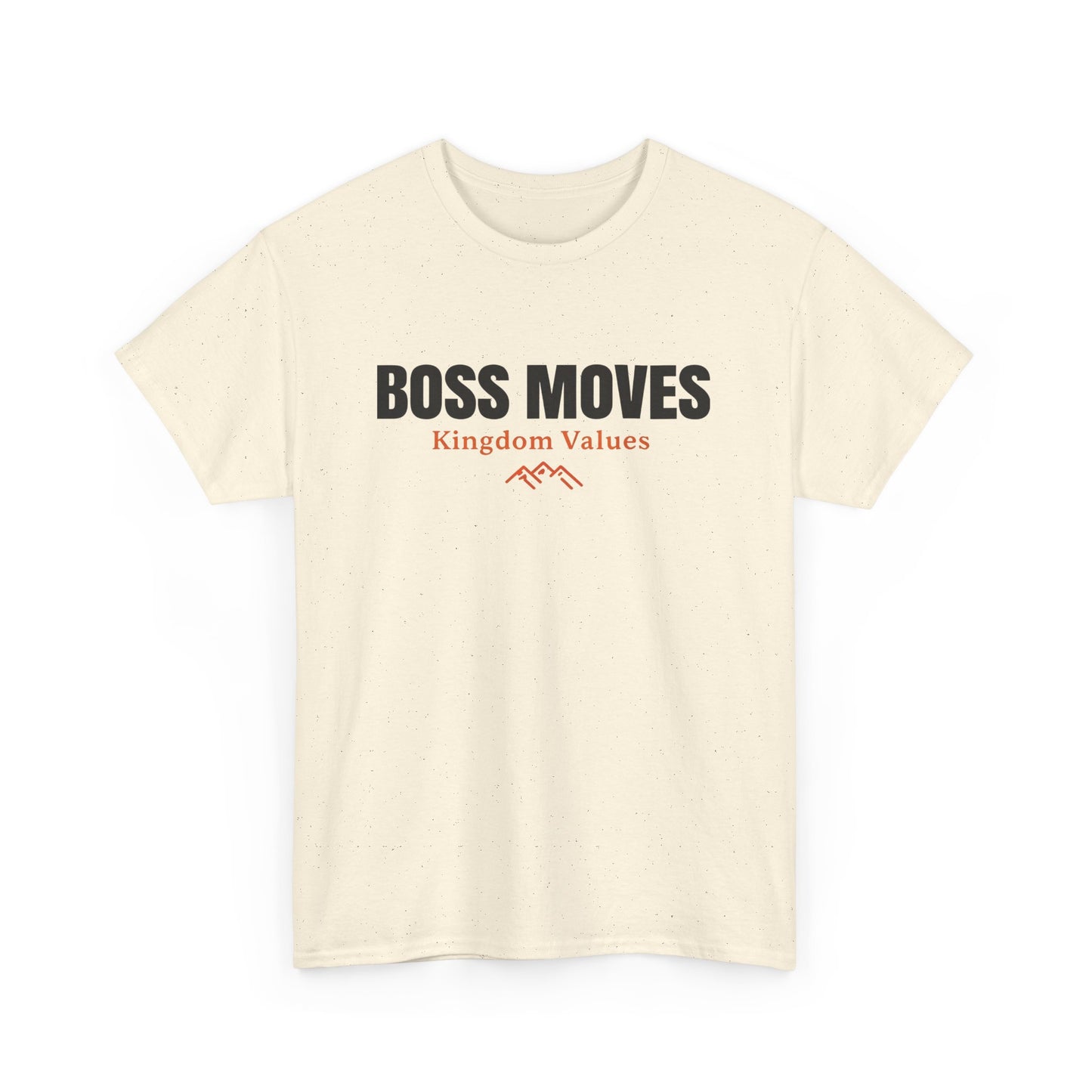 Boss Moves Heavy Cotton T-Shirt β Kingdom Values Unisex Tee for Casual & Everyday Wear