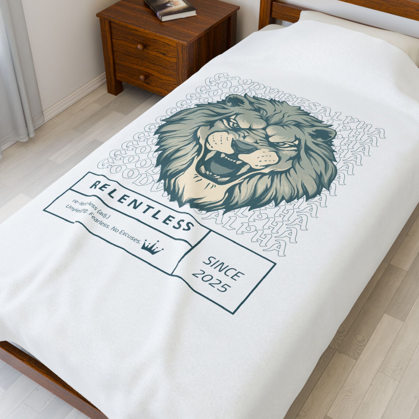 Relentless Velveteen Plush Blanket – Ultra-Soft, Warm & Durable for Home & Gifts