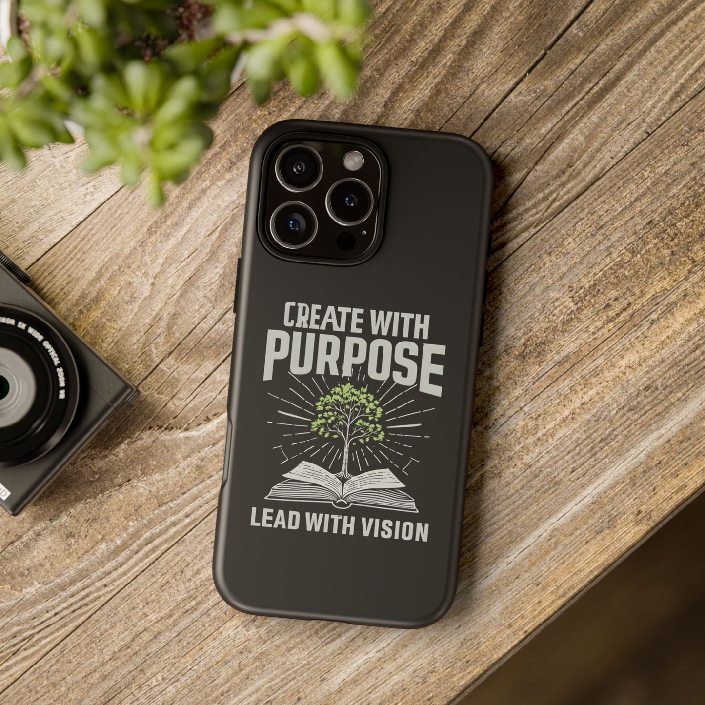 Create with Purpose Phone Case - Inspirational Design for iPhone 12 to iPhone 16