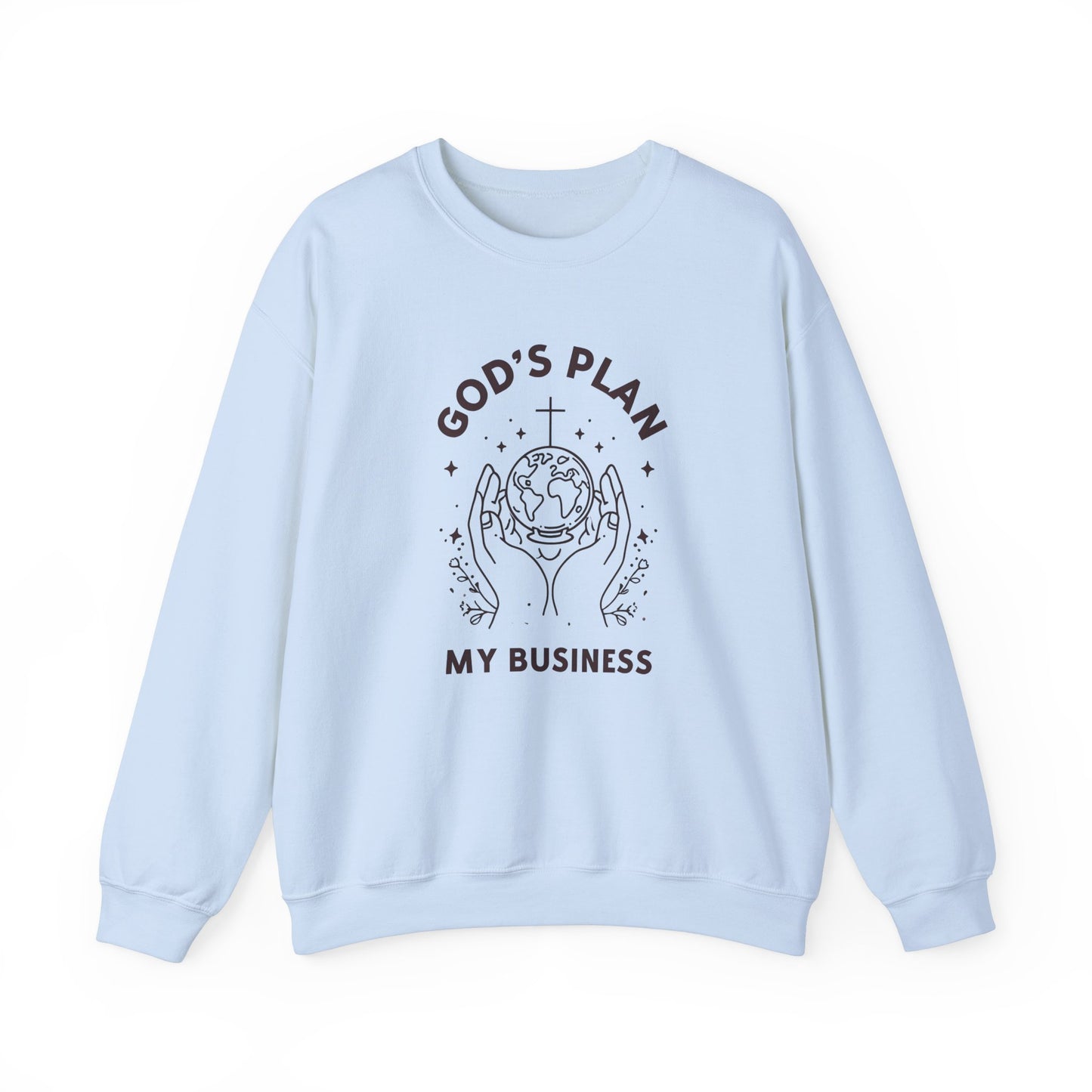 God's Plan Crewneck Sweatshirt – Soft & Cozy Unisex Pullover with Faith-Inspired Design for Casual & Everyday Wear
