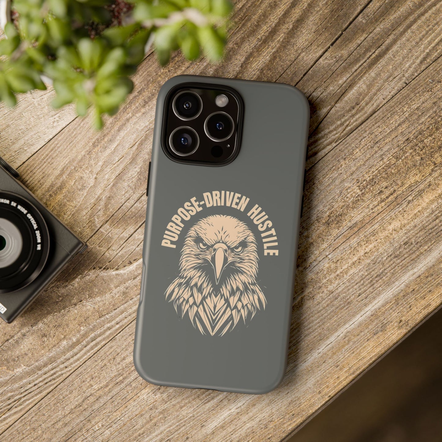 Purpose-Driven Hustle Phone Case - Eagle Design for iPhone 12 to iPhone 16