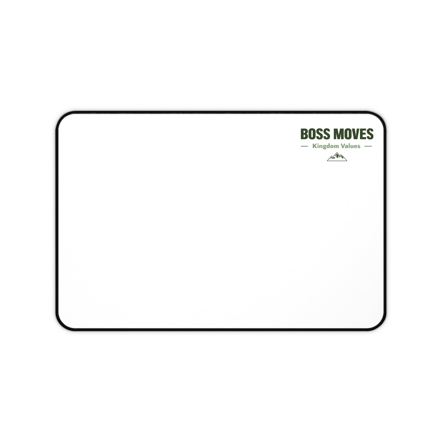 Boss Moves Kingdom Values Desk Mat – Non-Slip Extended Mouse Pad for Office & Gaming Setup