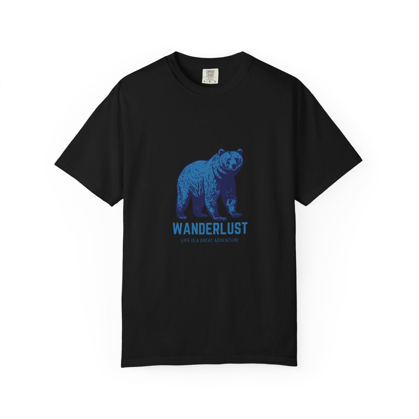 Wanderlust (Blue) Unisex Garment-Dyed T-Shirt – Soft, Durable & Comfortable Everyday Wear
