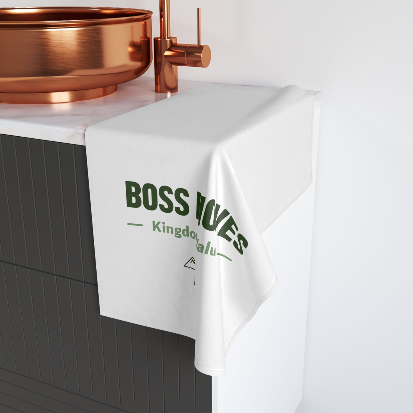 Boss Moves Soft & Absorbent Hand Towel – Quick-Drying, Durable & Versatile for Home & Gym