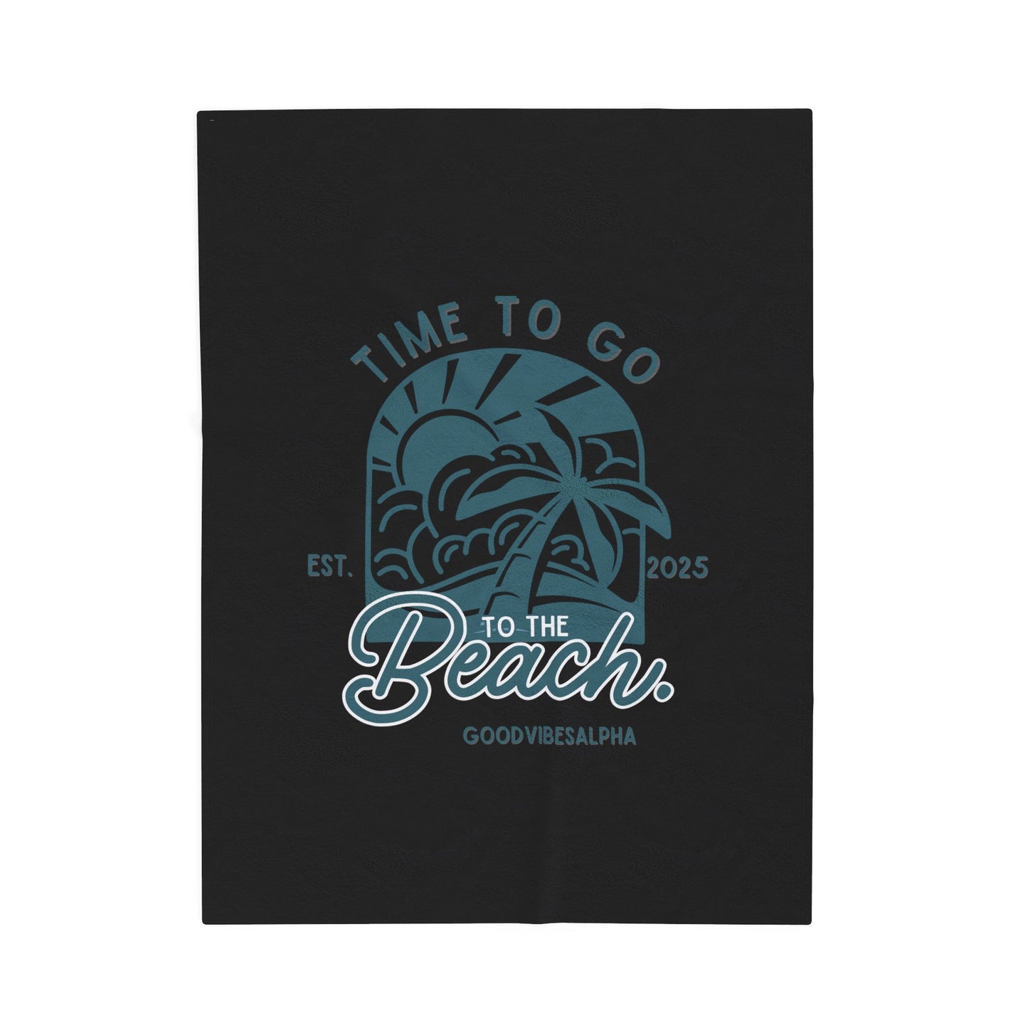 Beach Time Plush Blanket (TOB) | Cozy Home Decor, Relaxation Blanket