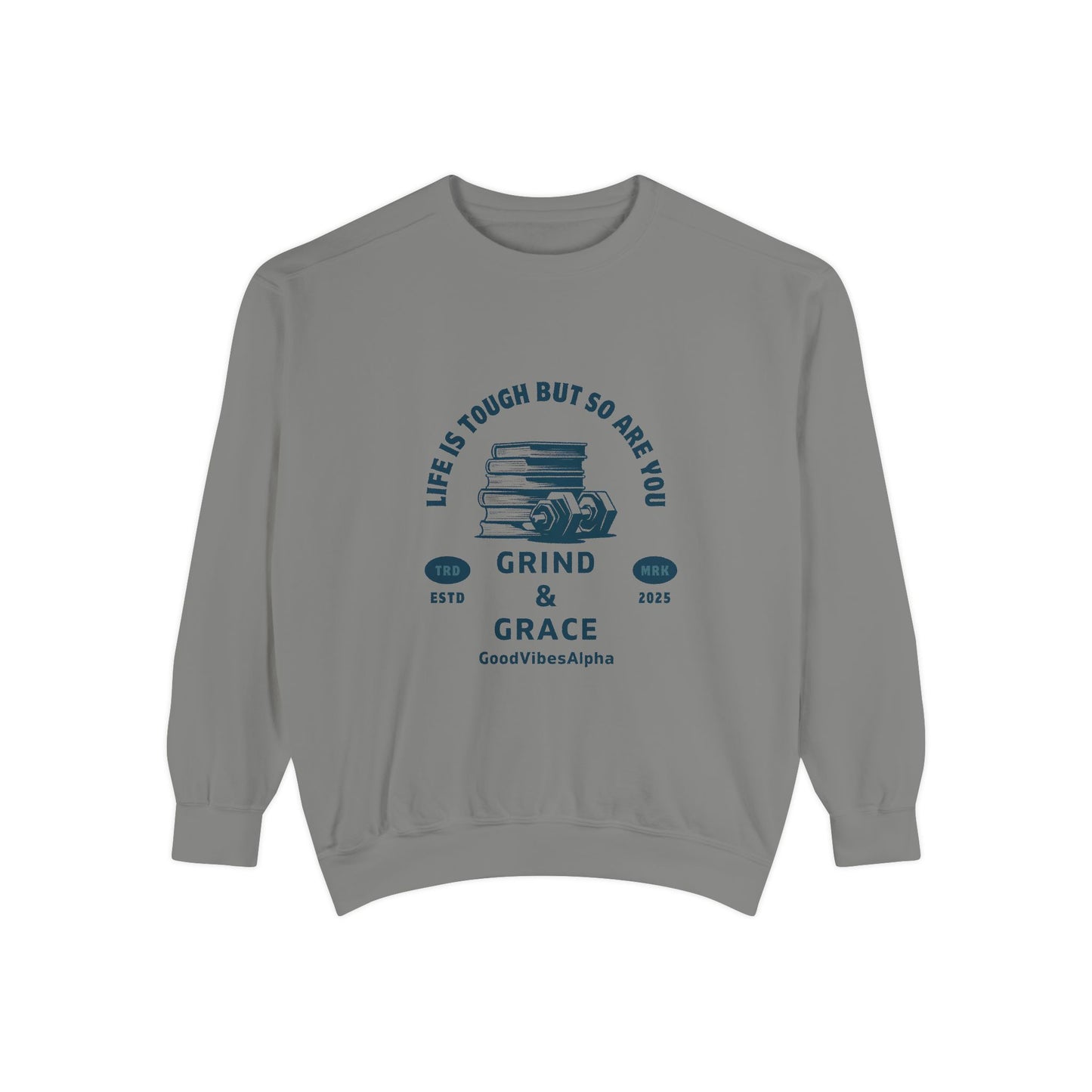 Grind & Grace Unisex Heavyweight Sweatshirt – Soft, Warm & Durable for Everyday Comfort