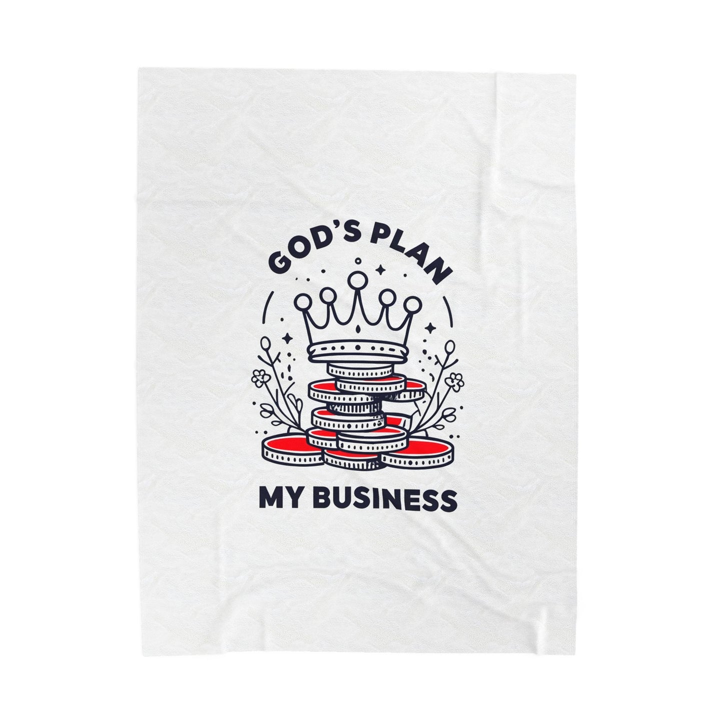God's Plan Velveteen Plush Blanket – Ultra-Soft, Warm & Durable for Home & Gifts