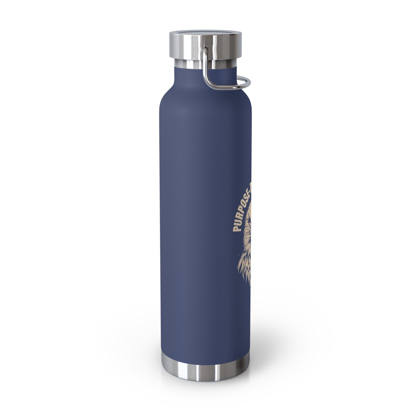 Purpose-Driven Hustle Insulated Water Bottle – 22oz Copper Vacuum, Double-Wall Stainless Steel, Hot & Cold Retention