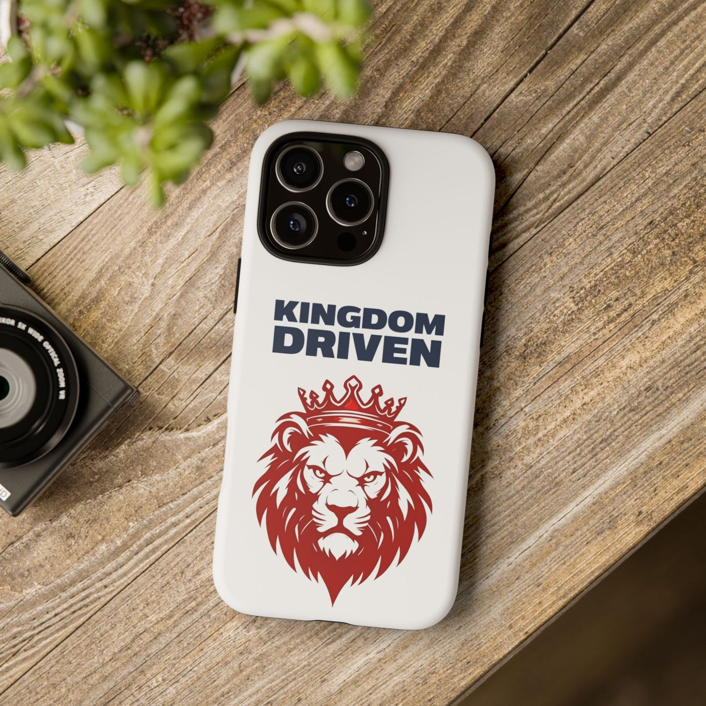 Kingdom Driven Phone Case - Lion Crown Design for iPhone 12 to iPhone 16