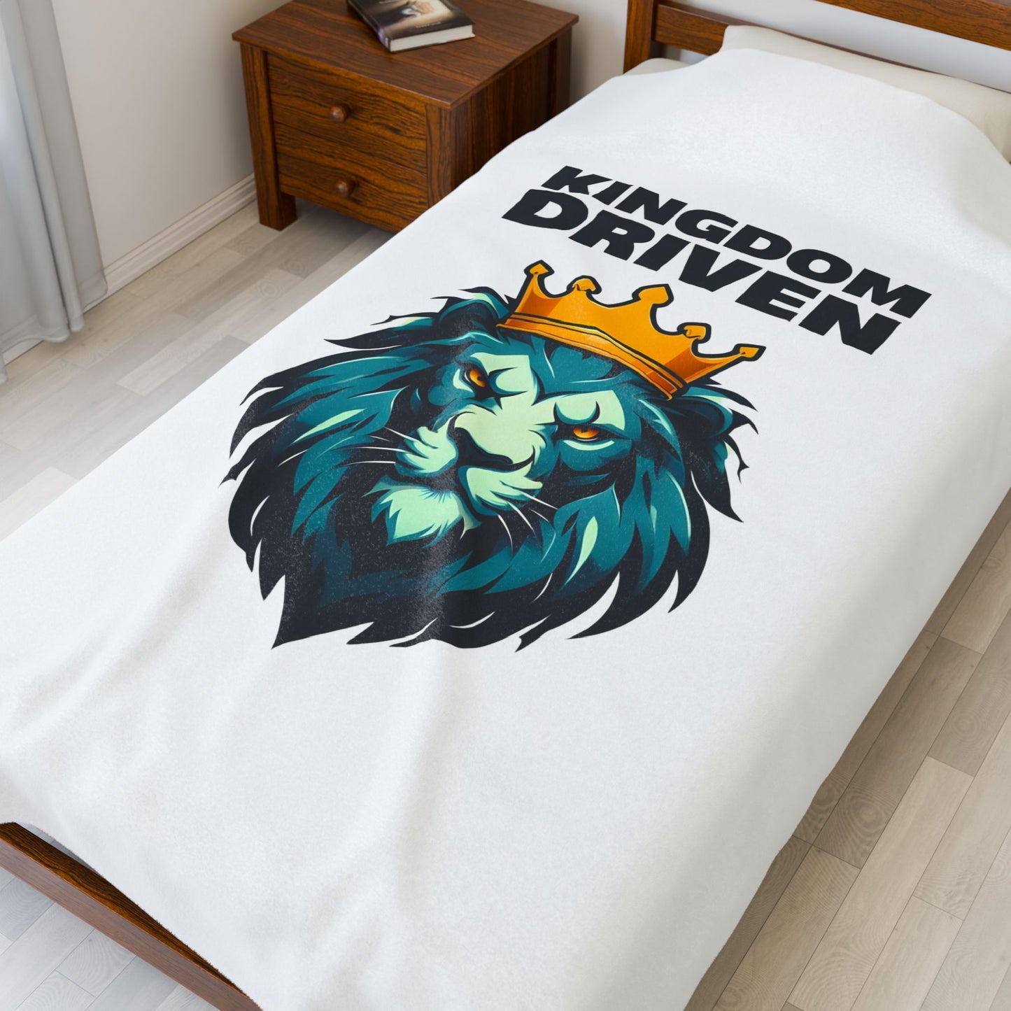Kingdom Driven Velveteen Plush Blanket – Ultra-Soft, Warm & Durable for Home & Gifts