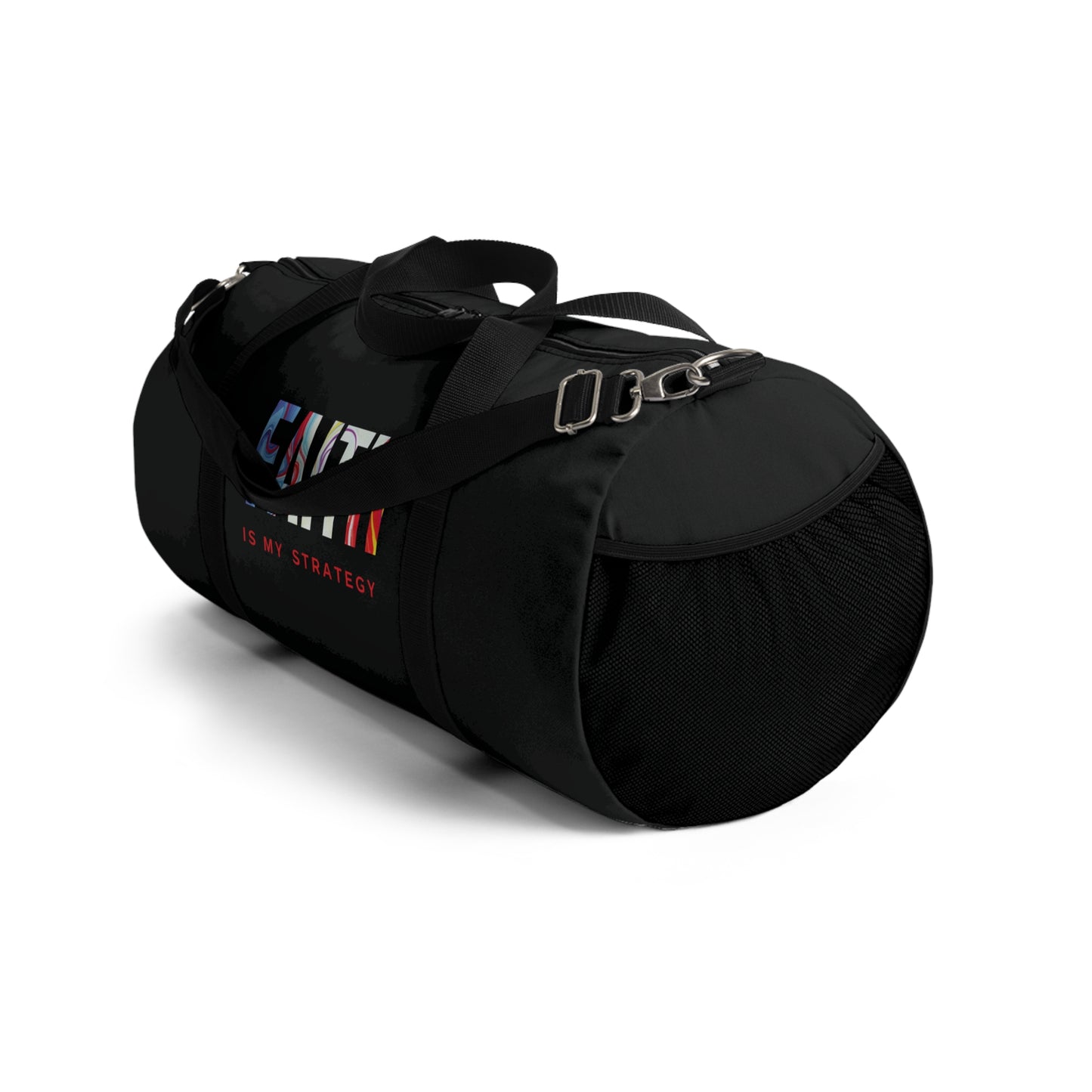 Faith Is My Strategy Duffel Bag – Spacious Gym & Travel Bag for Men & Women