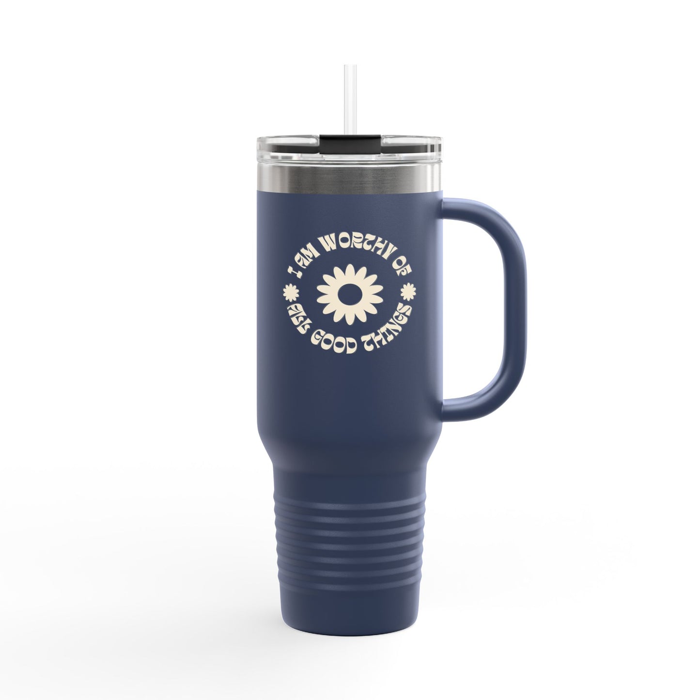 Worthy Insulated Travel Mug – 40oz Stainless Steel, Leak-Proof & Double-Wall Insulated