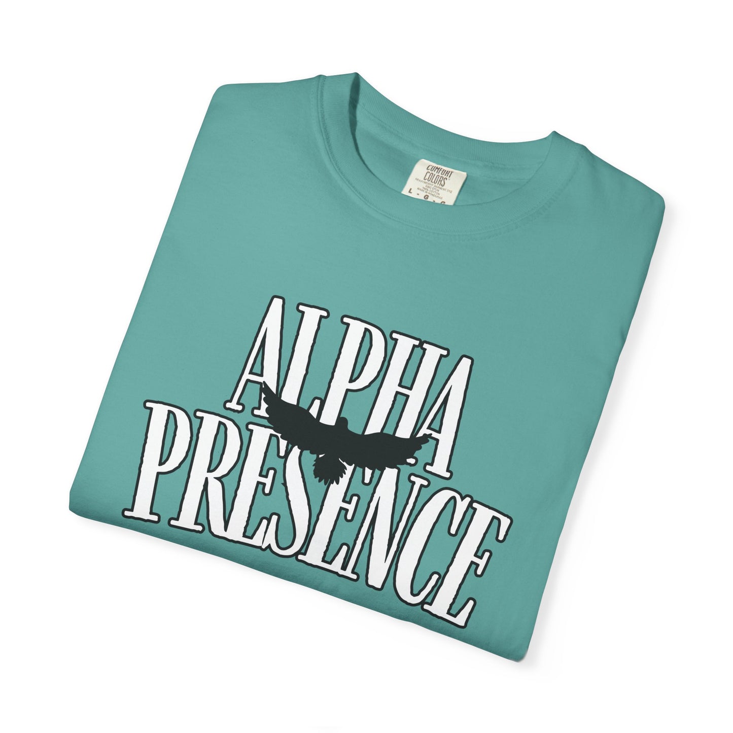 Alpha Presence Unisex Garment-Dyed T-Shirt – Casual Everyday Fit, Streetwear Vibes, Gift for Him or Her, Soft Cotton