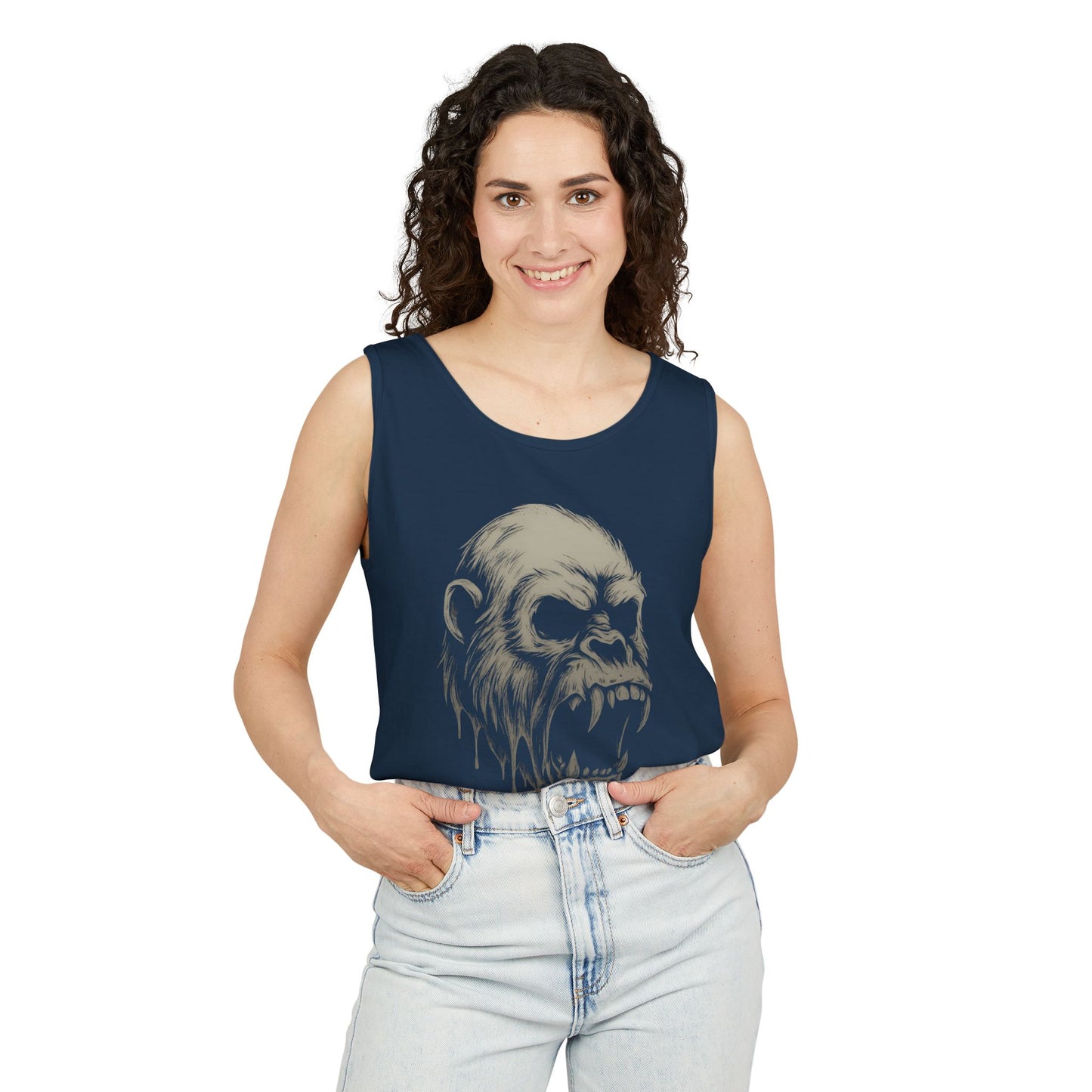 Primal Instinct Unisex Garment-Dyed Tank Top – Summer Style, Casual Wear, Gifts for Him, Athleisure, Relaxed Fit