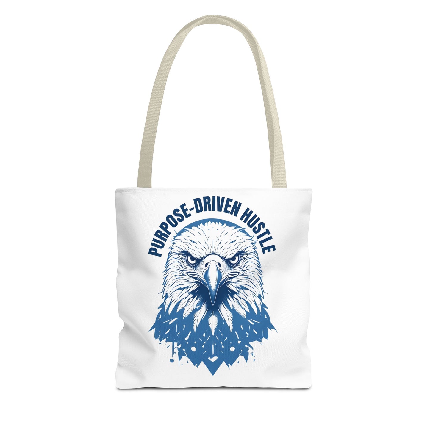 Purpose-Driven Hustle Eagle Tote Bag β Durable Canvas Bag with Bold Motivational Design