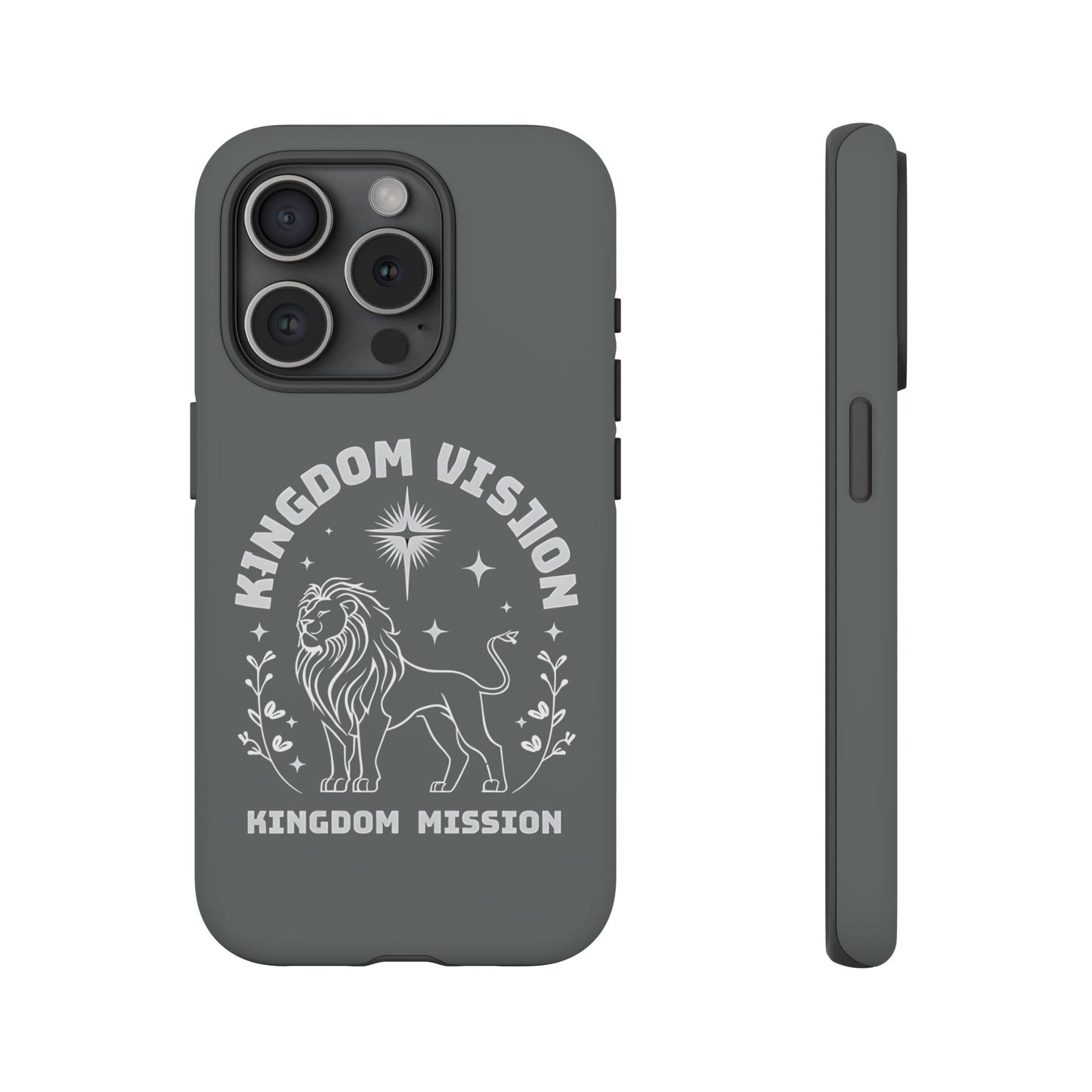 Kingdom Vision Phone Case - Inspirational Lion Design for iPhone 12 to iPhone 16