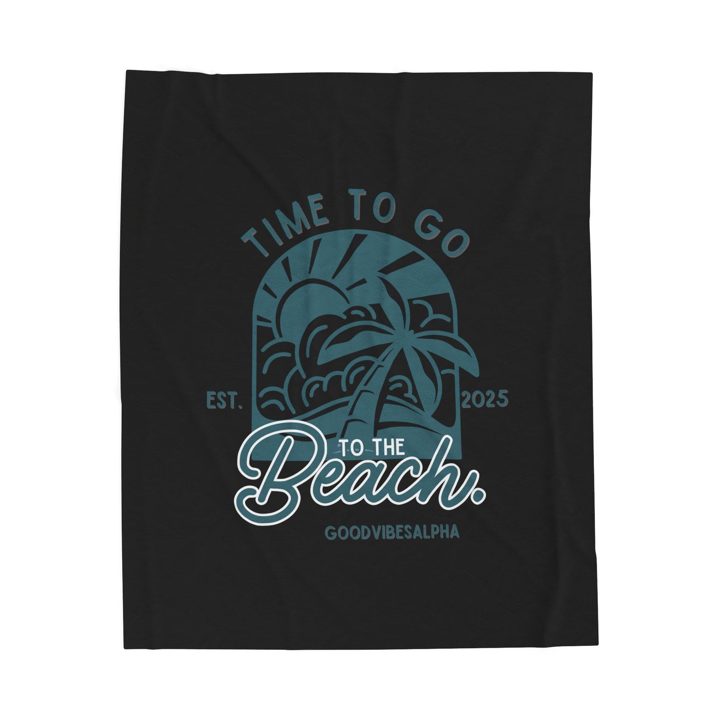 Beach Time Plush Blanket (TOB) | Cozy Home Decor, Relaxation Blanket