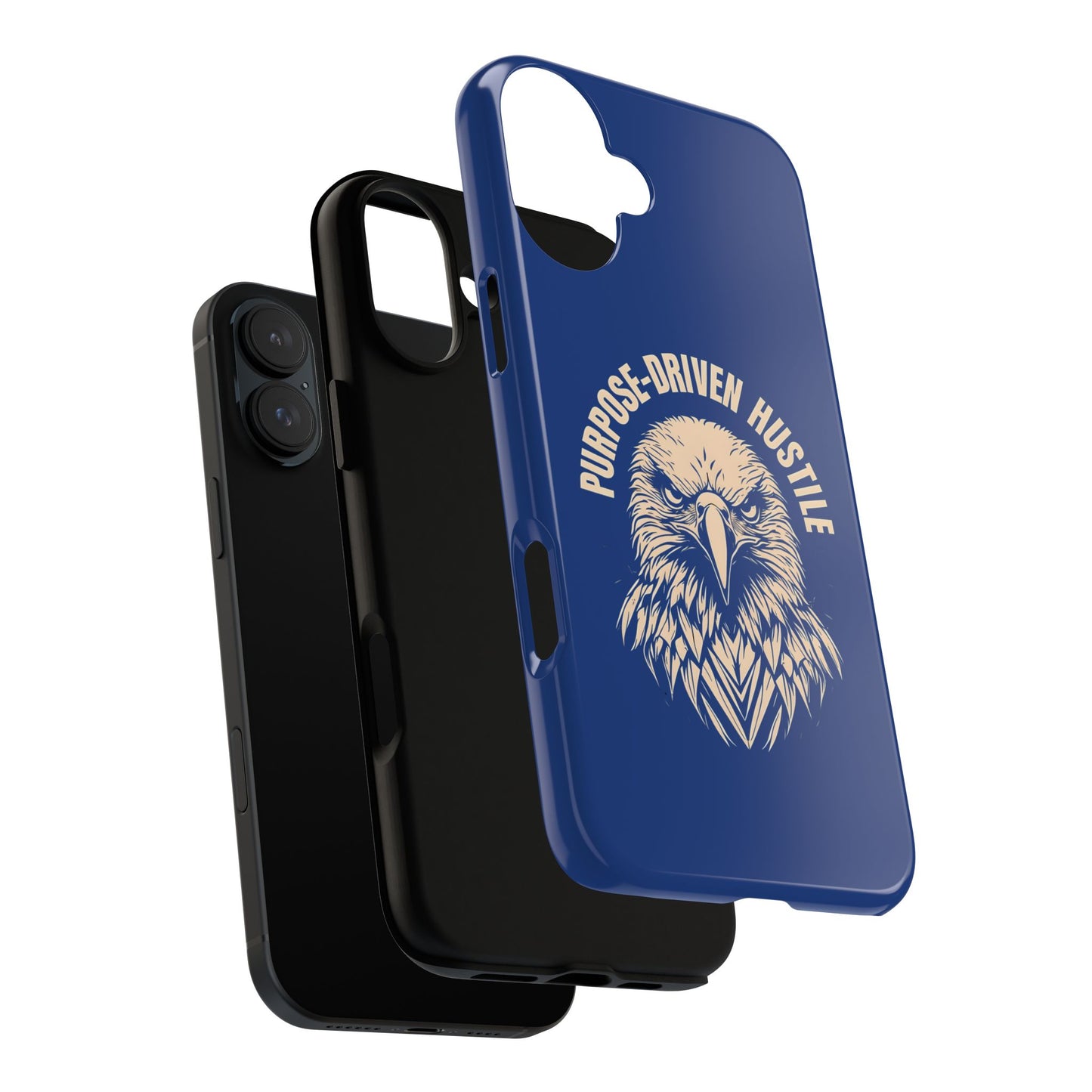 Purpose-Driven Hustle Phone Case - Eagle Design for iPhone 12 to iPhone 16