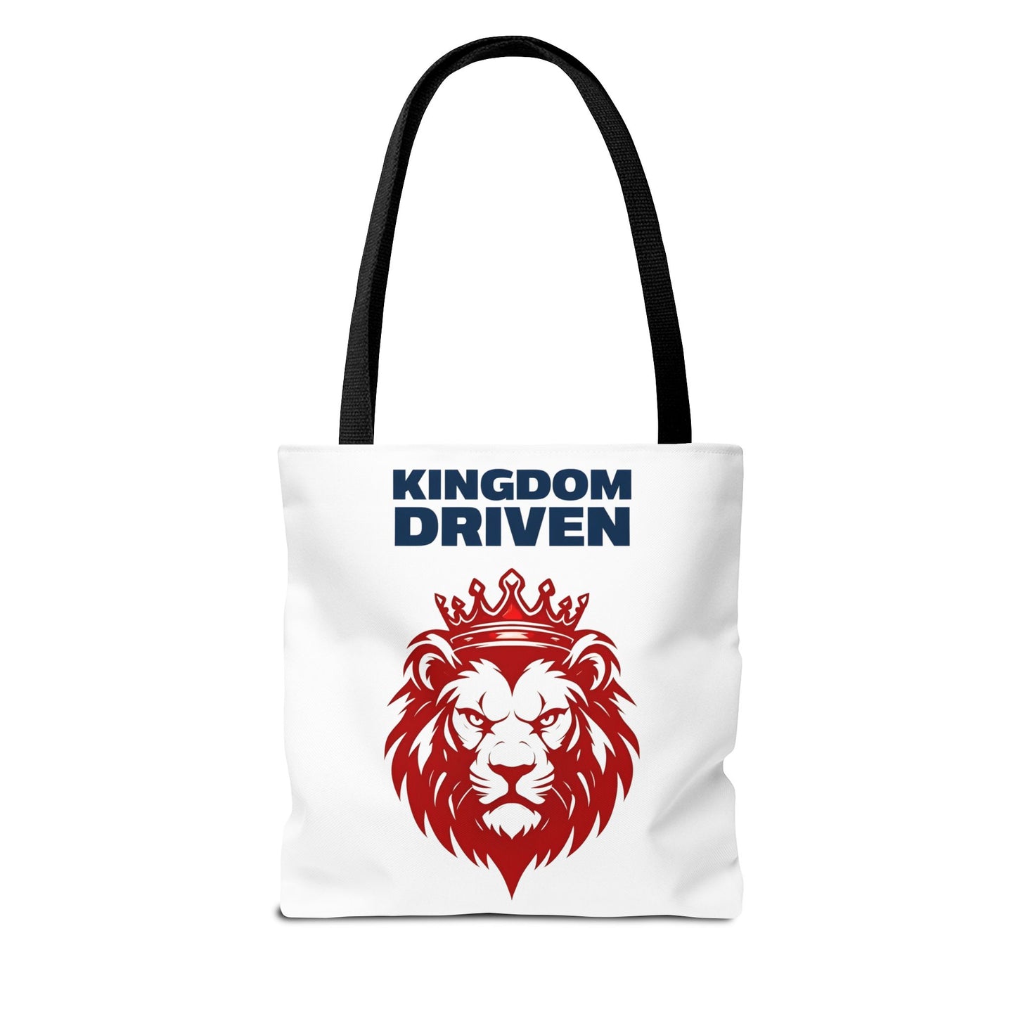 Kingdom Driven Lion Tote Bag β Durable Canvas Bag with Inspirational Design for Everyday Use