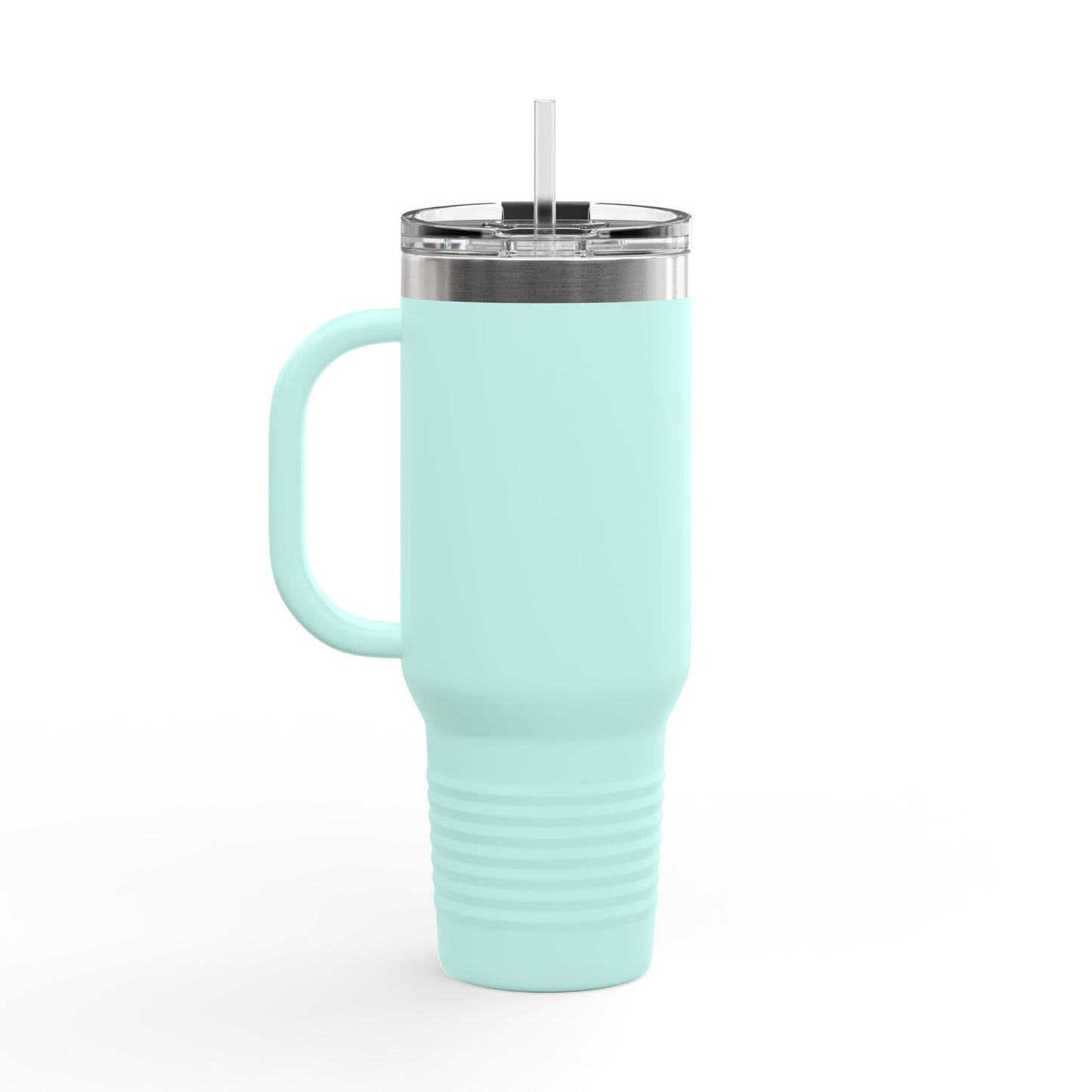 Alpha Waves (Teal) Insulated Travel Mug 40oz | Coffee Tumbler, Tea Cup, Gift for Him Her, Road Trip Mug, Personalized