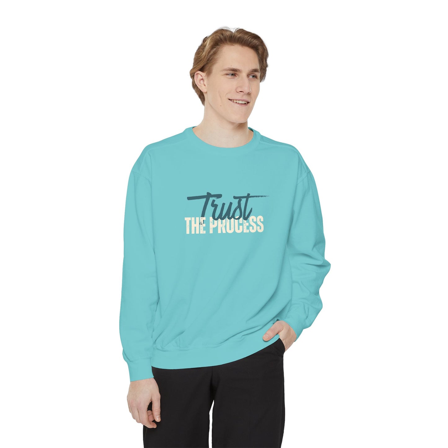 Trust The Process Unisex Heavyweight Sweatshirt , Soft, Warm & Durable for Everyday Comfort