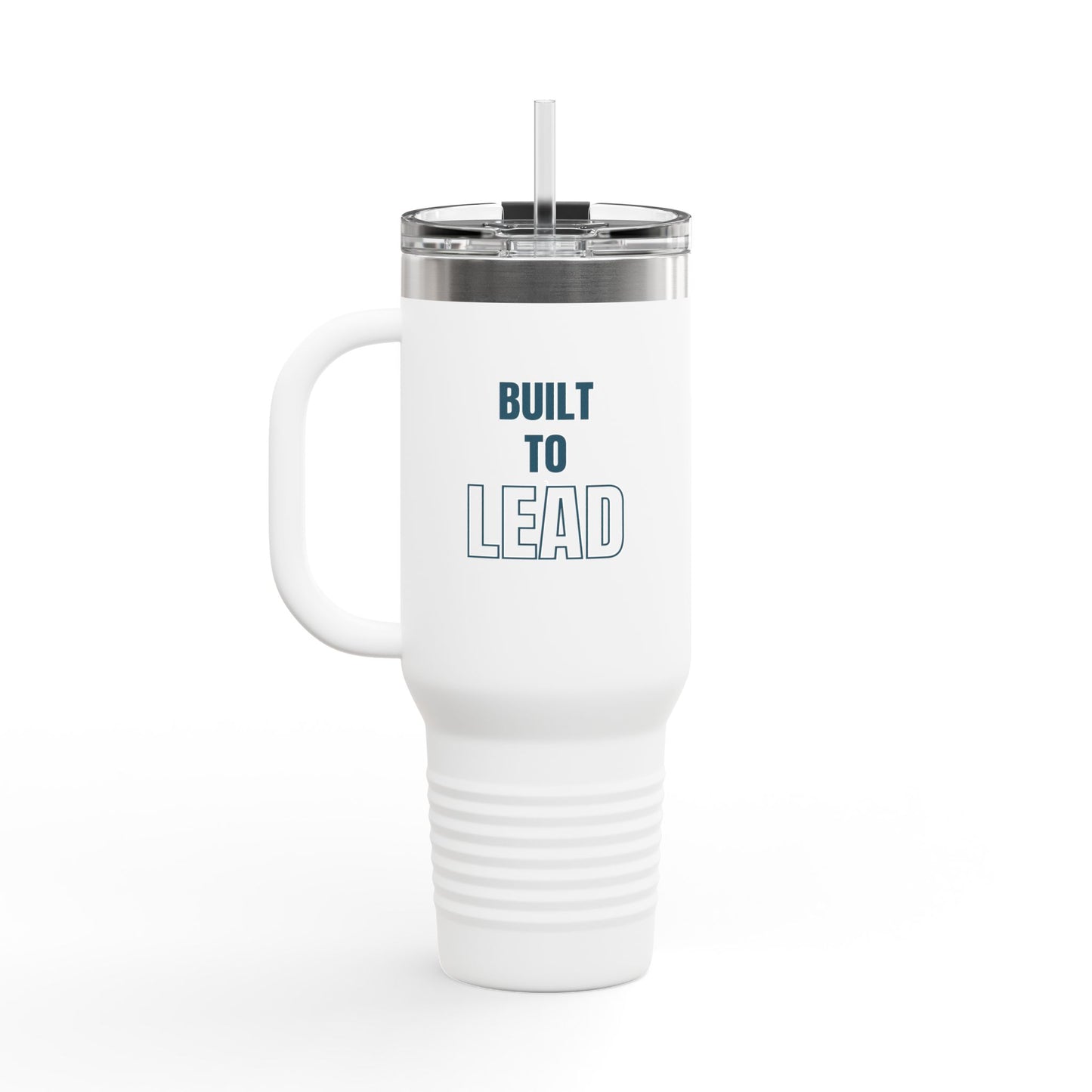 Built to Lead Insulated Travel Mug – 40oz Stainless Steel, Leak-Proof & Double-Wall Insulated