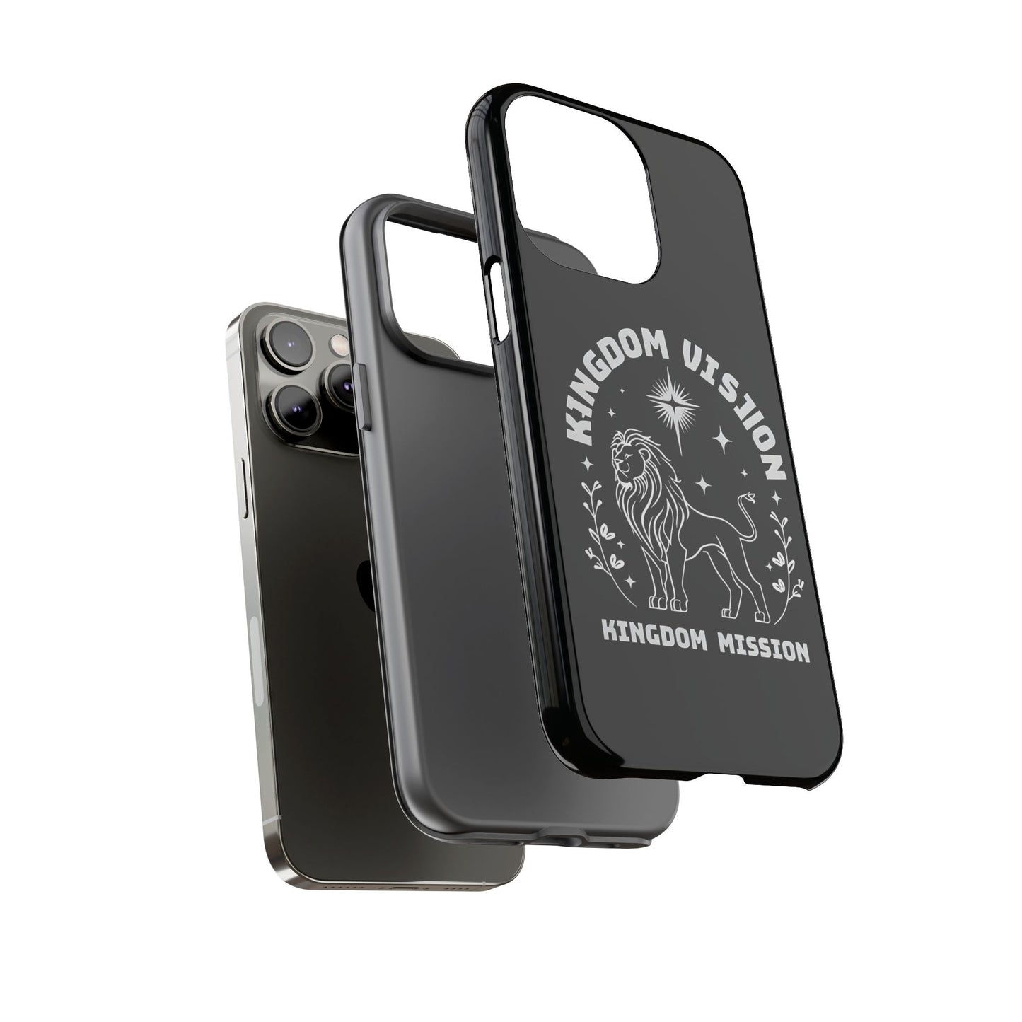 Kingdom Vision Phone Case - Inspirational Lion Design for iPhone 12 to iPhone 16
