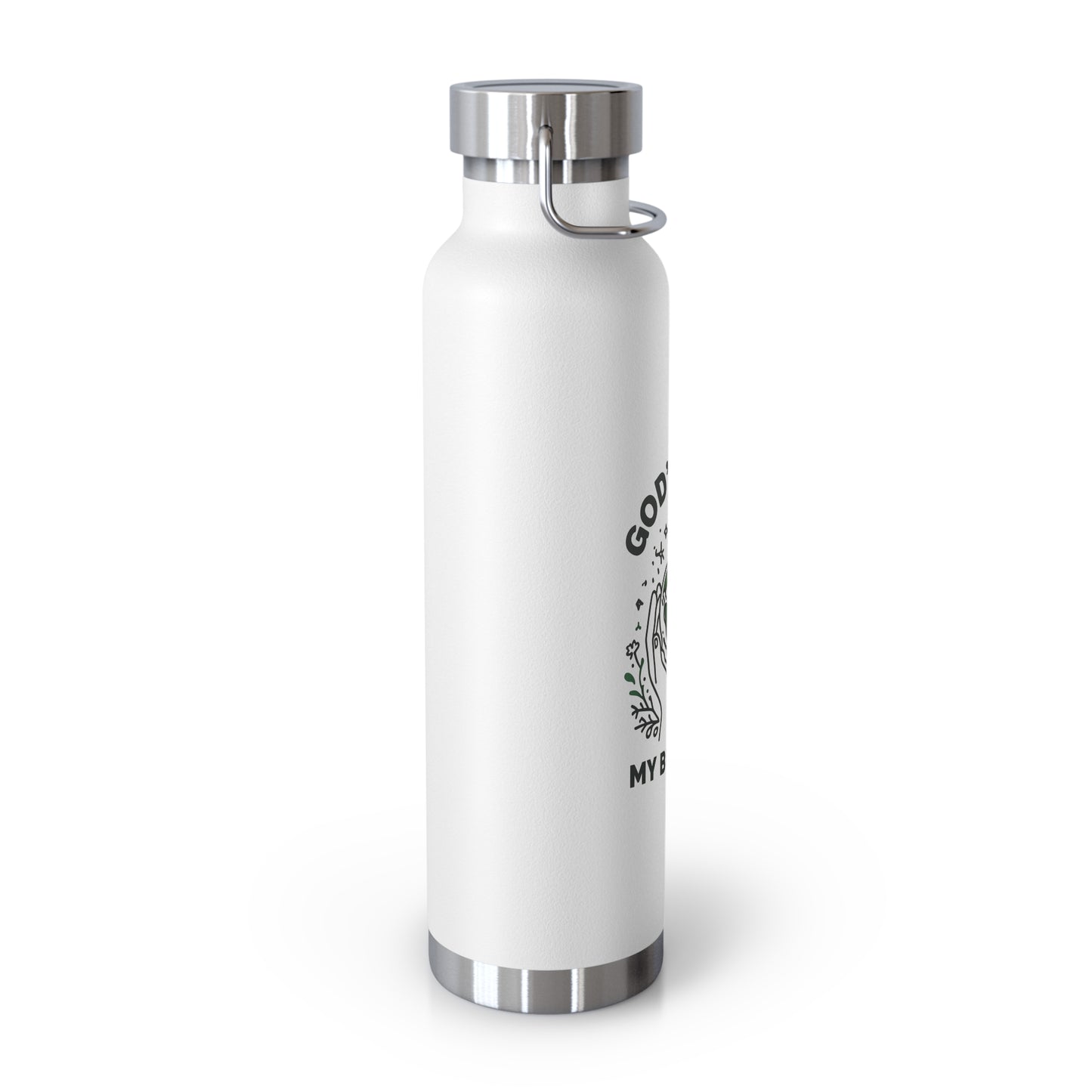 God's Plan Insulated Water Bottle – Copper Vacuum 22oz Stainless Steel Bottle for Hot & Cold Drinks