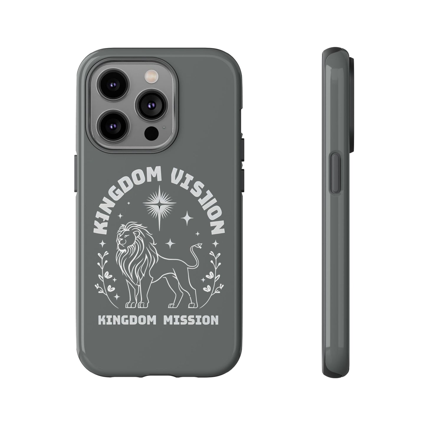 Kingdom Vision Phone Case - Inspirational Lion Design for iPhone 12 to iPhone 16
