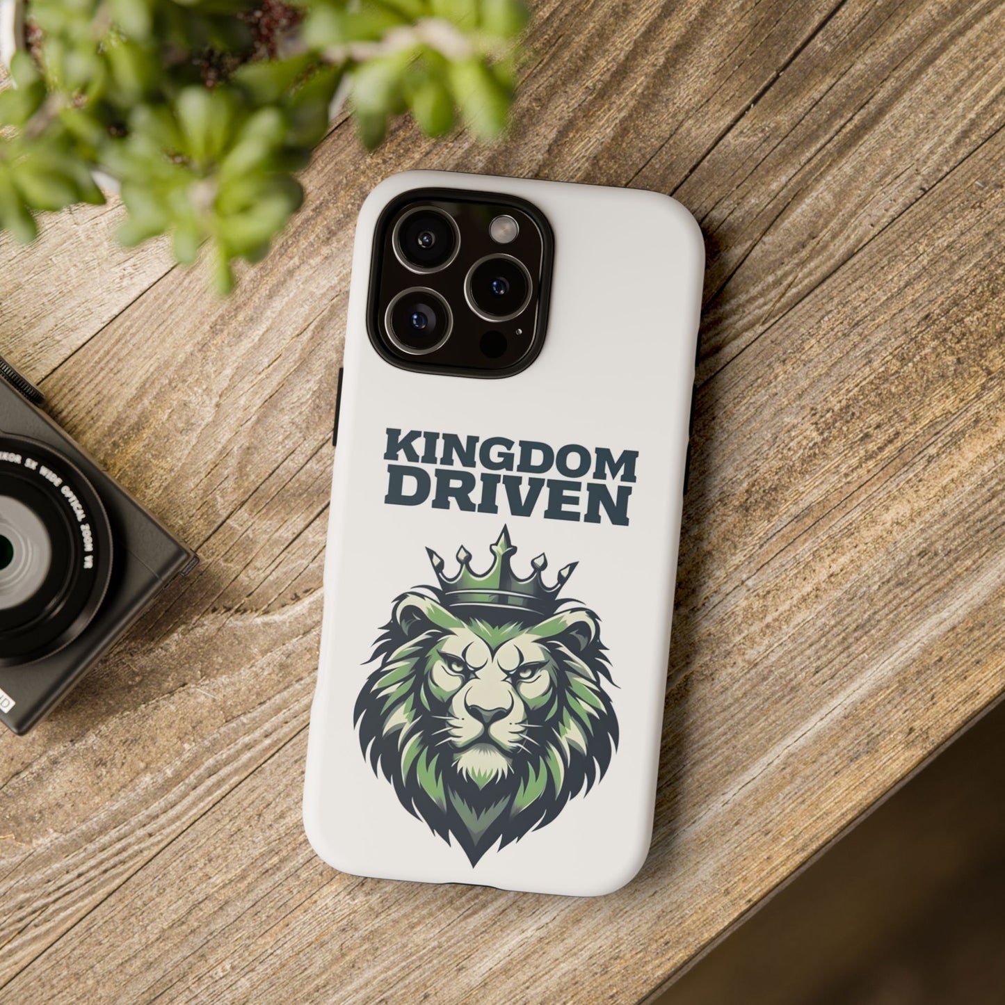 Kingdom Driven Phone Case - Lion Crown Design for iPhone 12 to iPhone 16