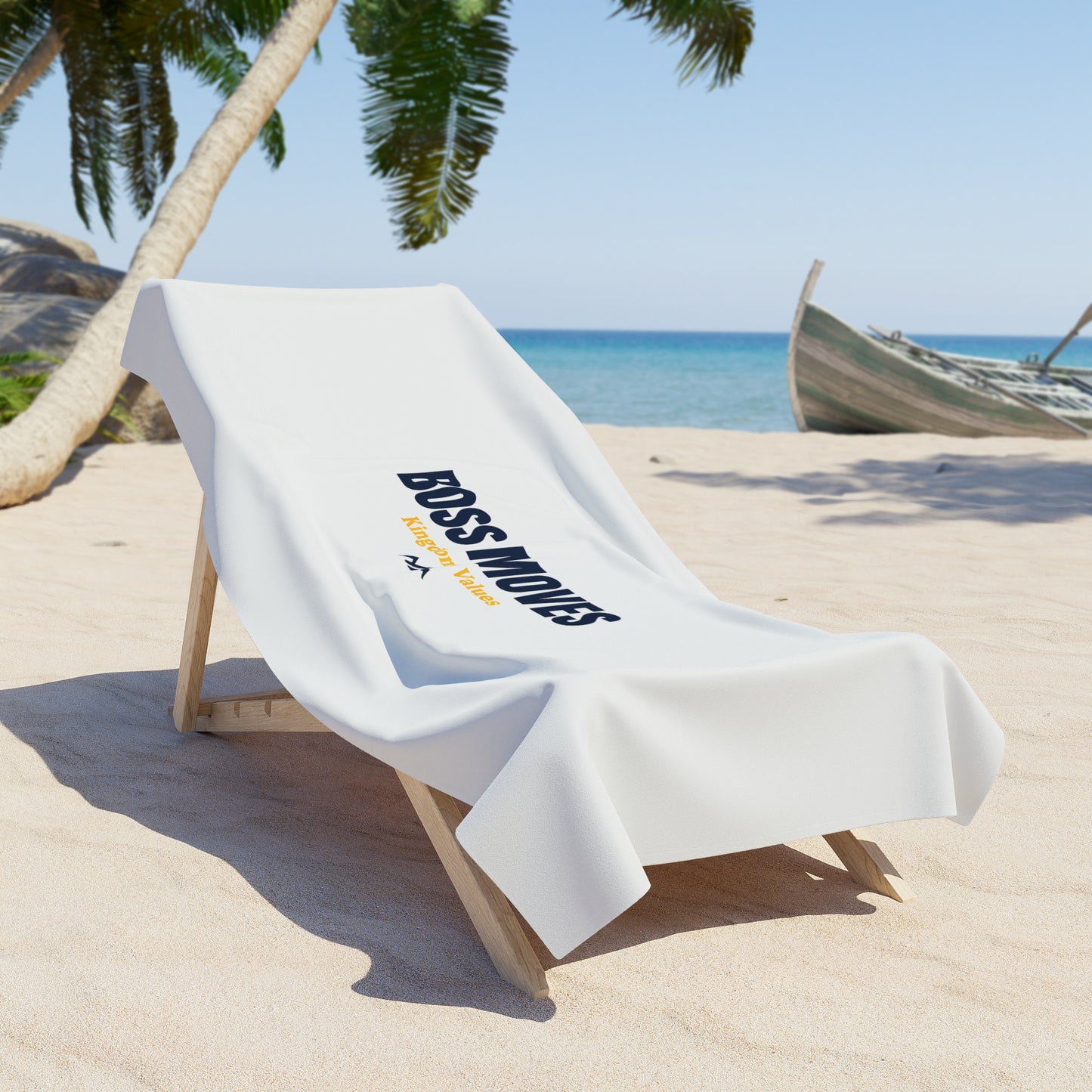Boss Moves Beach Towel – Soft & Absorbent Towel for Pool, Travel, and Outdoor Use