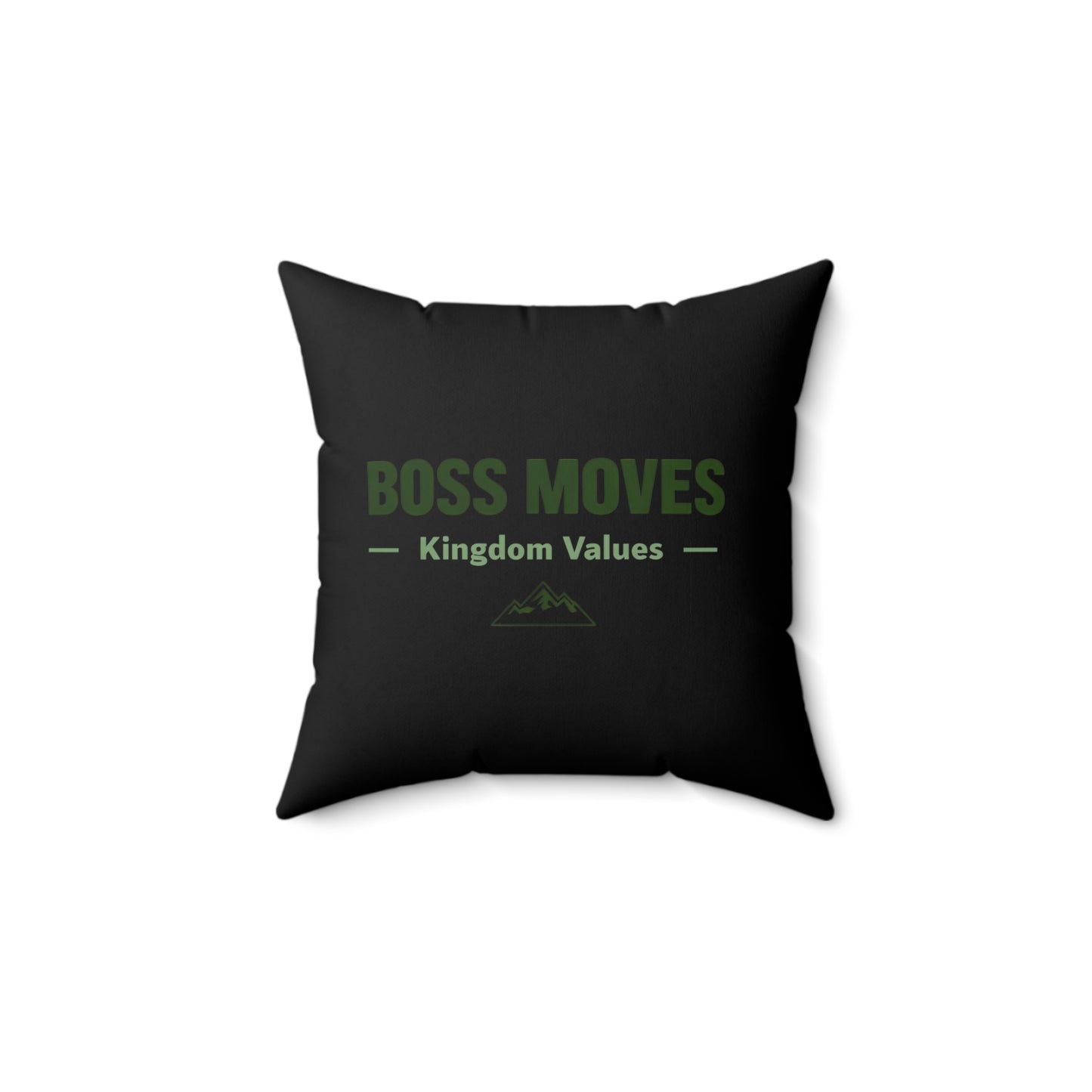 Boss Moves Soft & Durable Square Pillow – Plush Polyester Cushion for Home & Office Decor