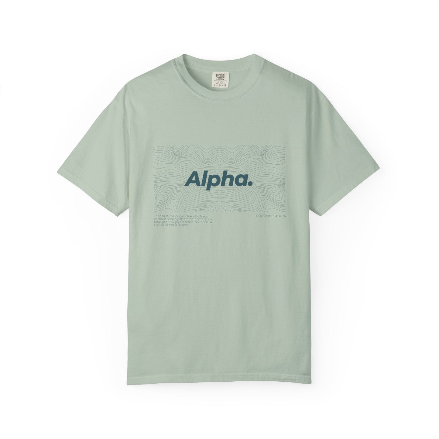 Alpha Waves Unisex Garment-Dyed T-Shirt – Streetwear-Inspired Casual Tee, Soft Fit, Everyday Outfit, Gift for Him or Her