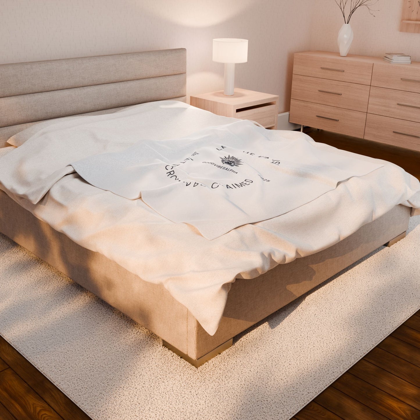 Let The King Rise Plush Blanket (GOB) | Cozy Home Decor, Relaxation Blanket