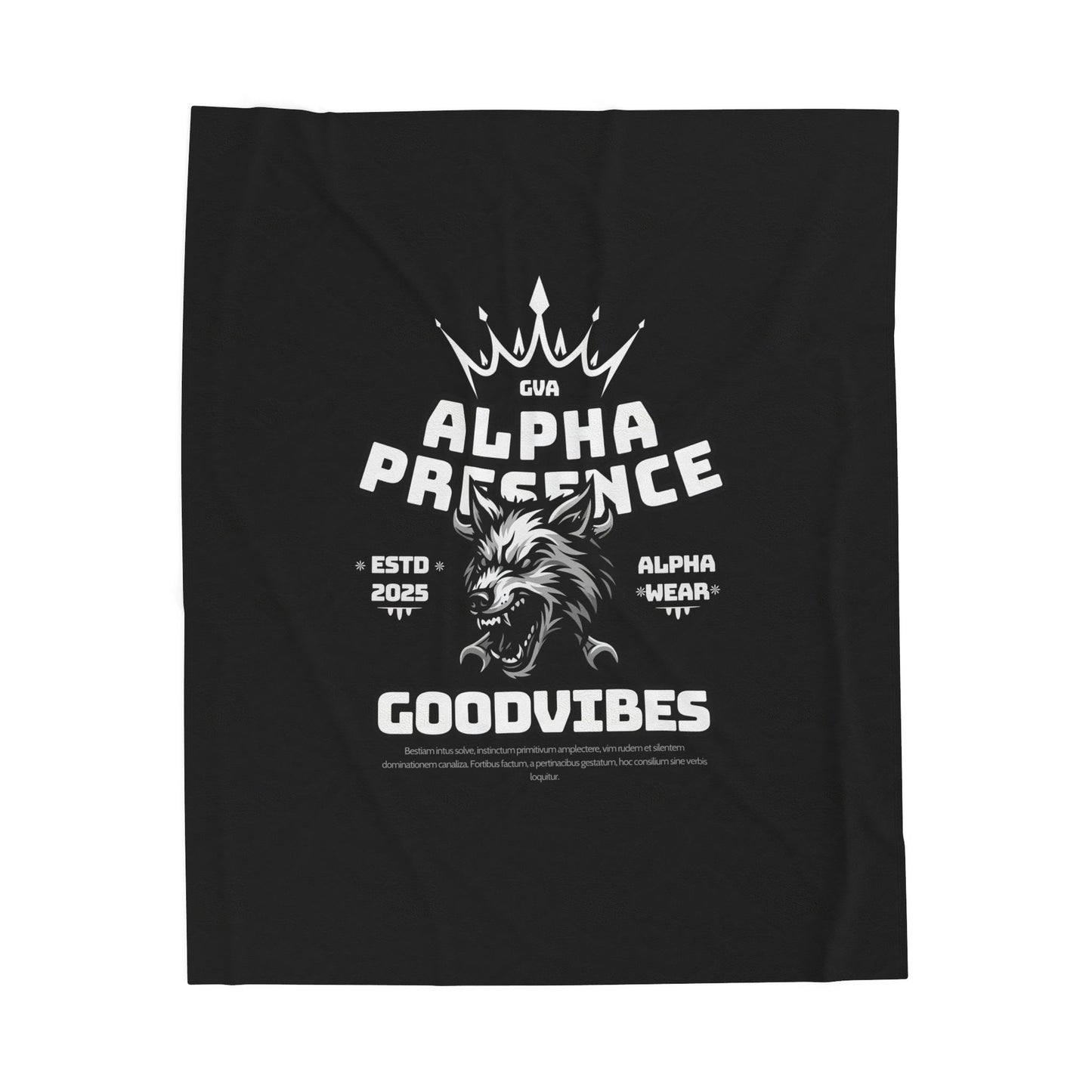 Alpha Presence Wolf Plush Blanket | Cozy Home Decor, Relaxation Blanket