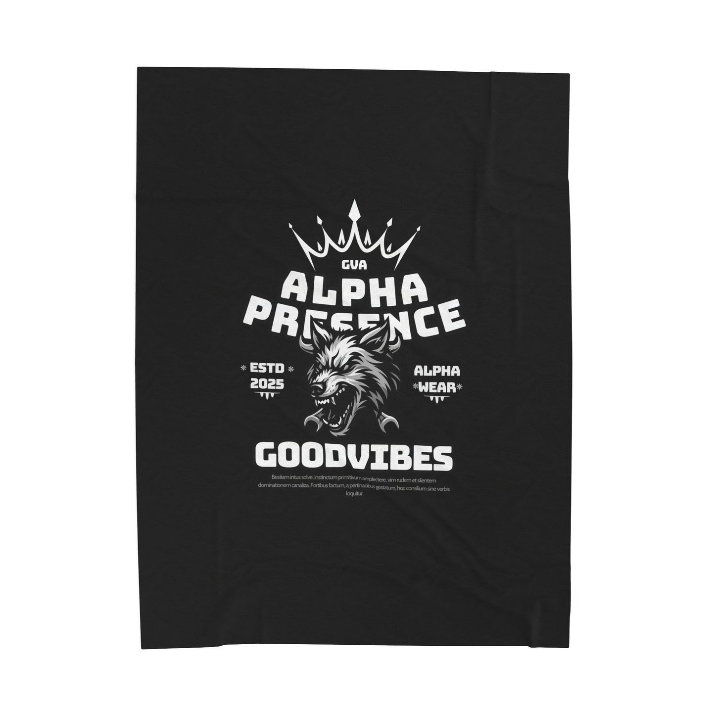 Alpha Presence Wolf Plush Blanket | Cozy Home Decor, Relaxation Blanket