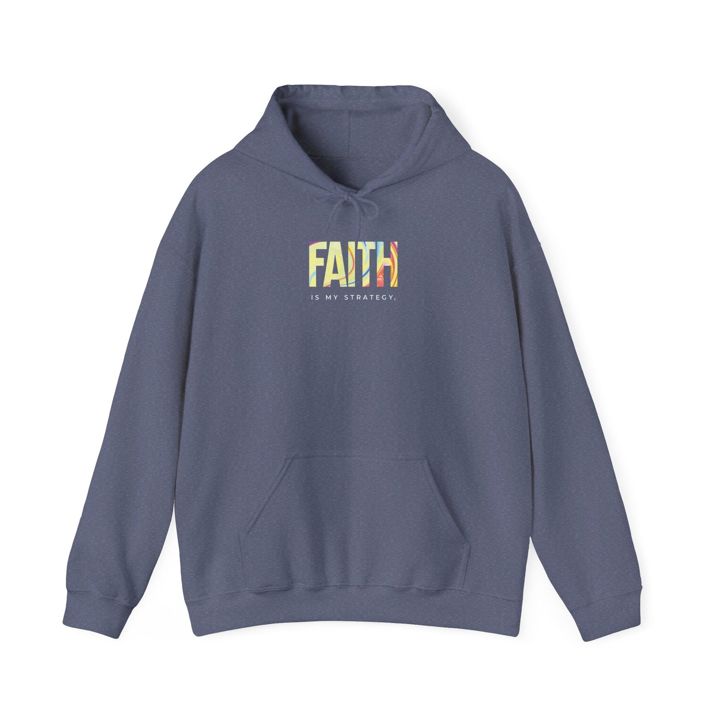 Faith Is My Strategy Hoodie – Soft & Cozy Unisex Pullover for Casual & Streetwear Style