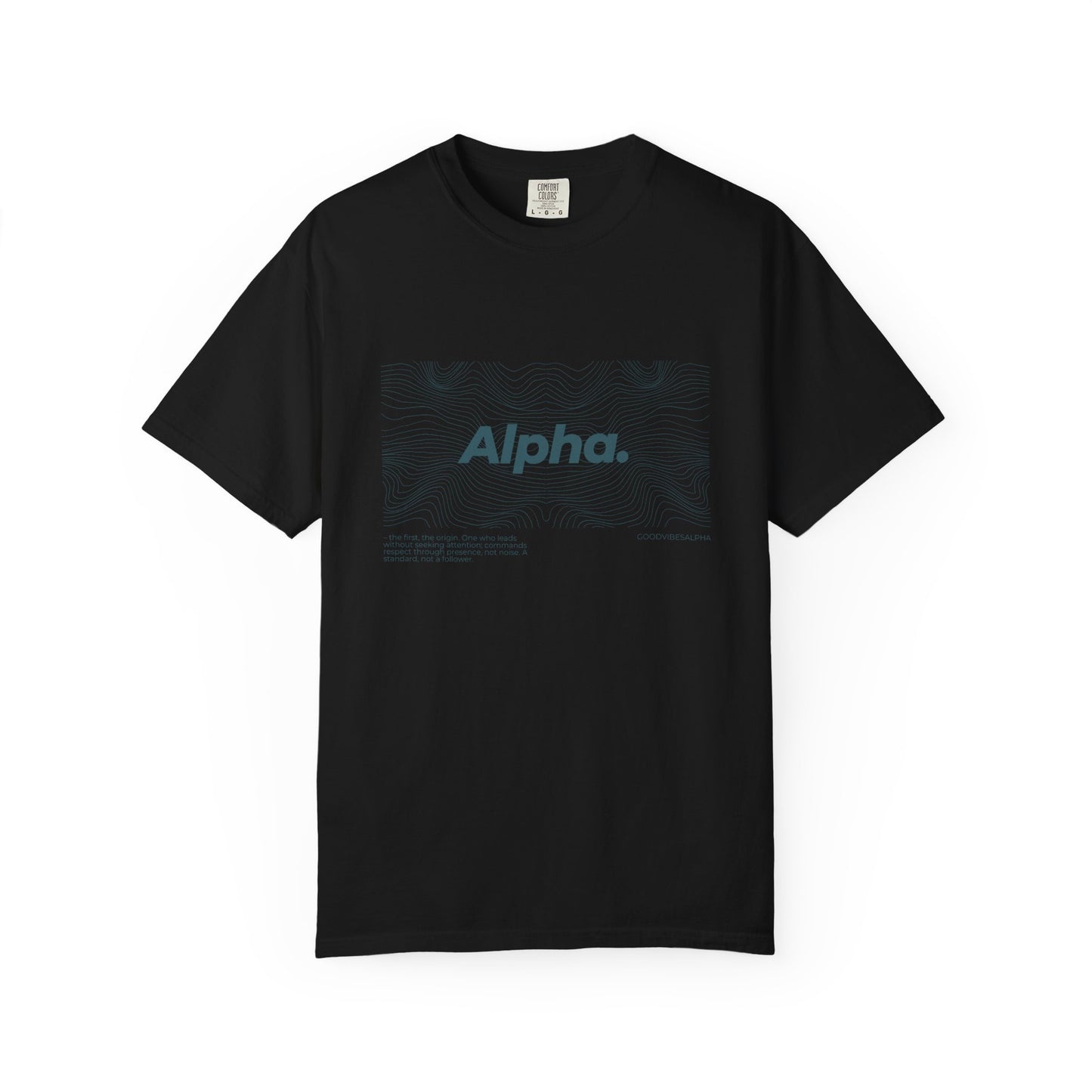 Alpha Waves Unisex Garment-Dyed T-Shirt – Streetwear-Inspired Casual Tee, Soft Fit, Everyday Outfit, Gift for Him or Her